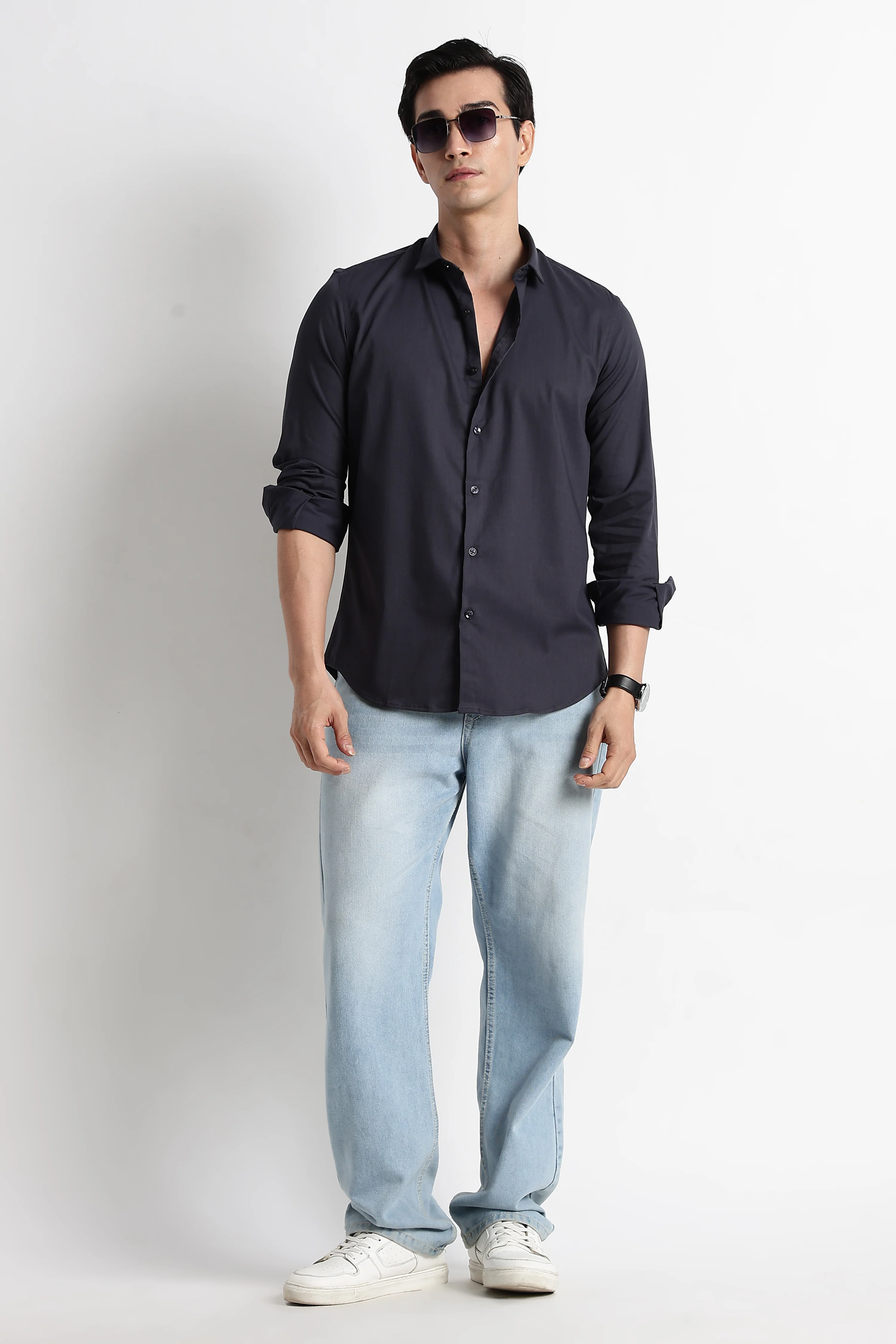 Men Essential Poly-Lycra Shirt - Image 6