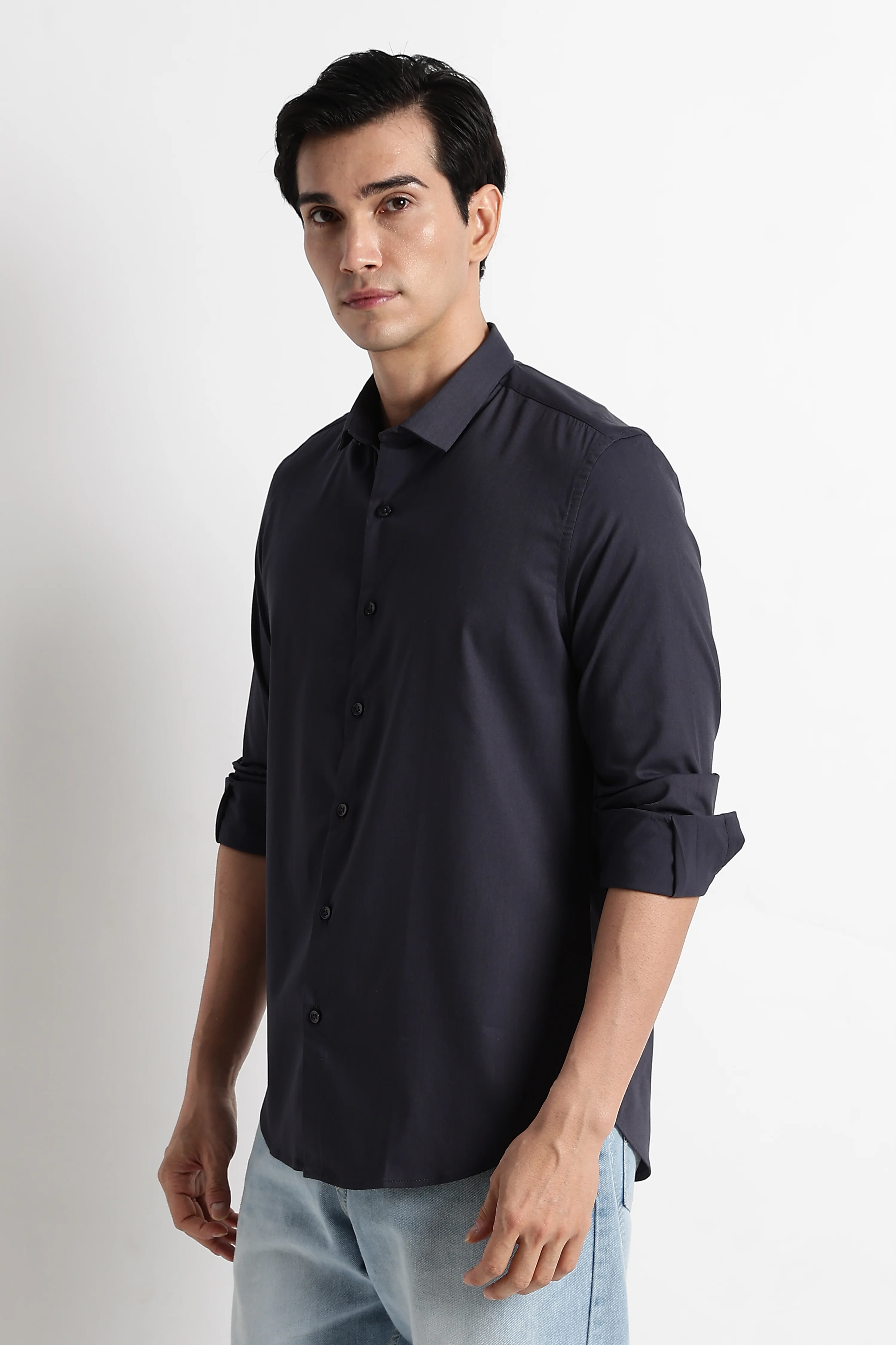 Men Essential Poly-Lycra Shirt - Image 7