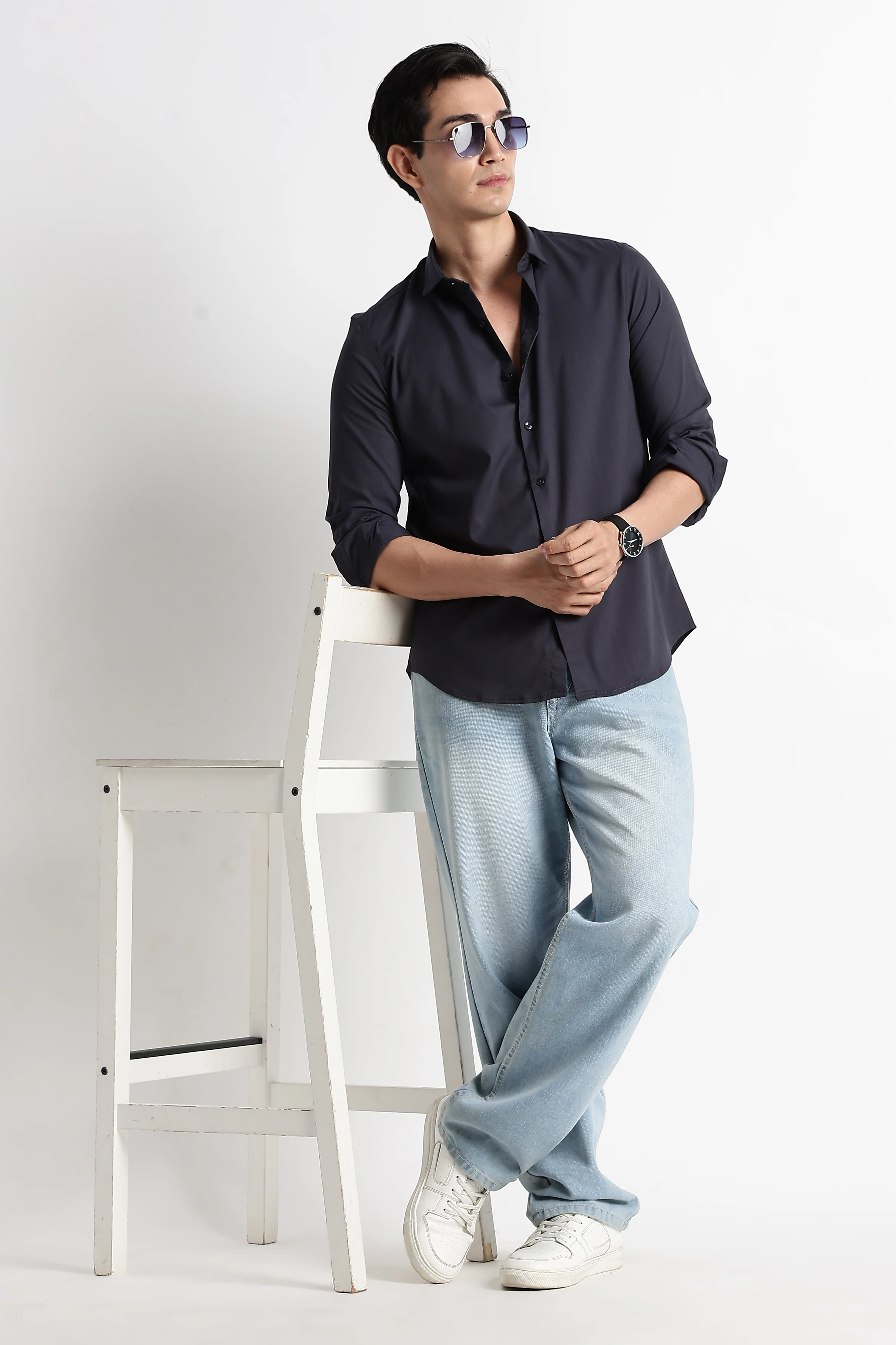 Men Essential Poly-Lycra Shirt - Image 8