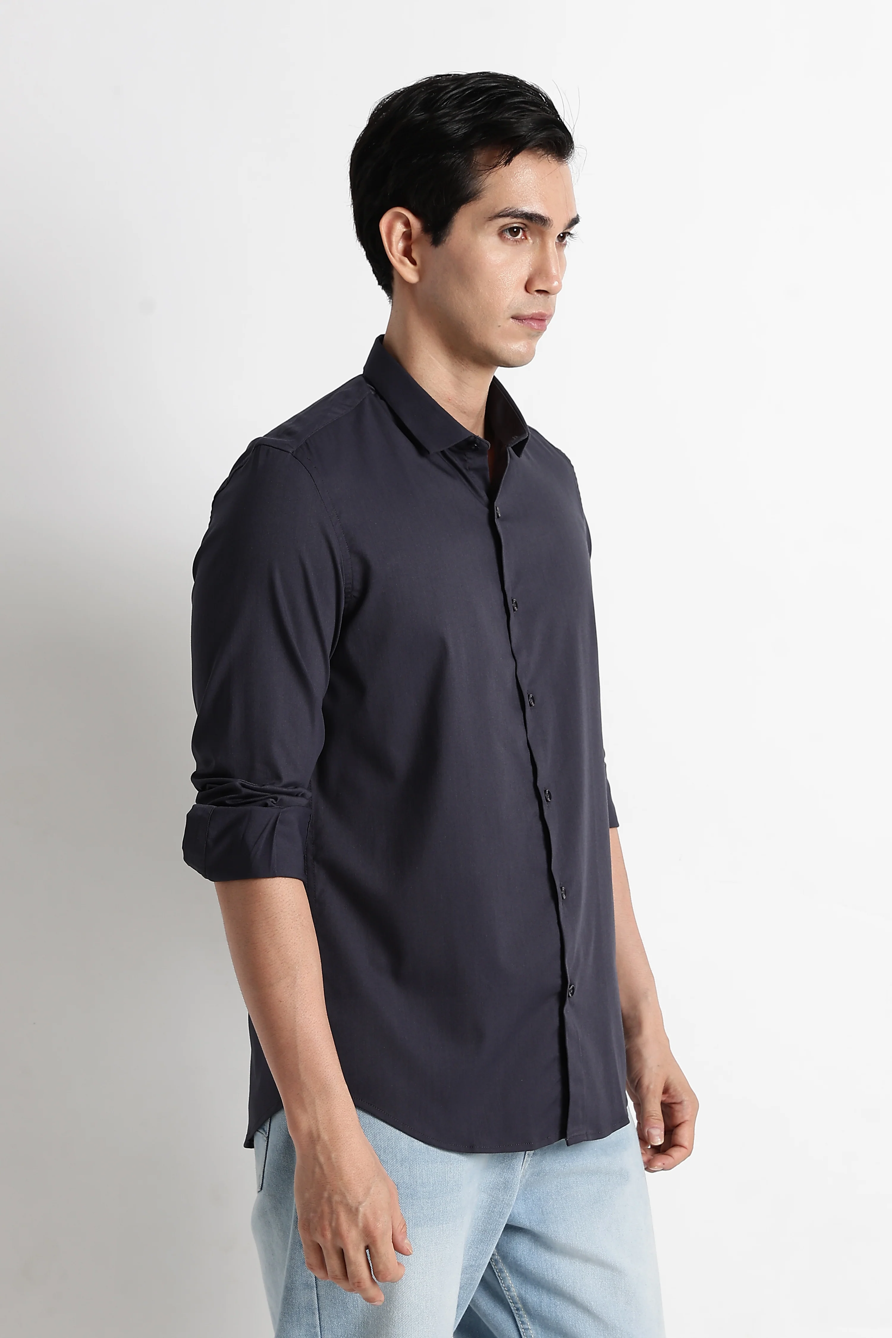 Men Essential Poly-Lycra Shirt - Image 9