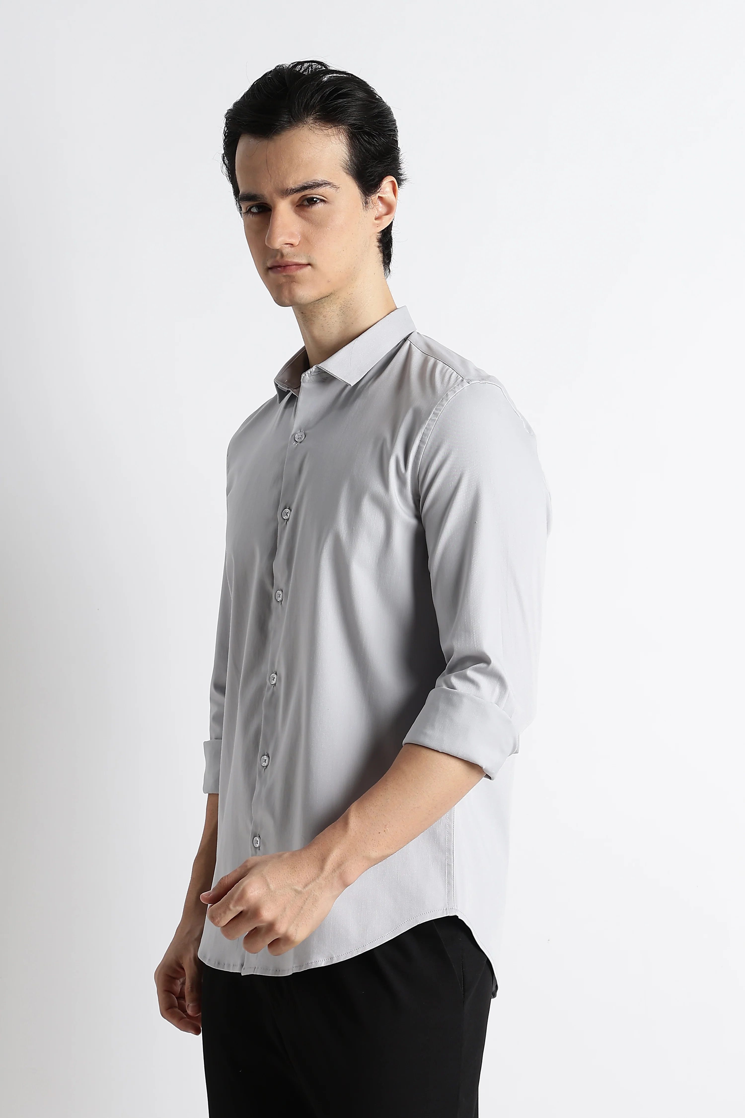 Men Essential Poly-Lycra Shirt - Image 5
