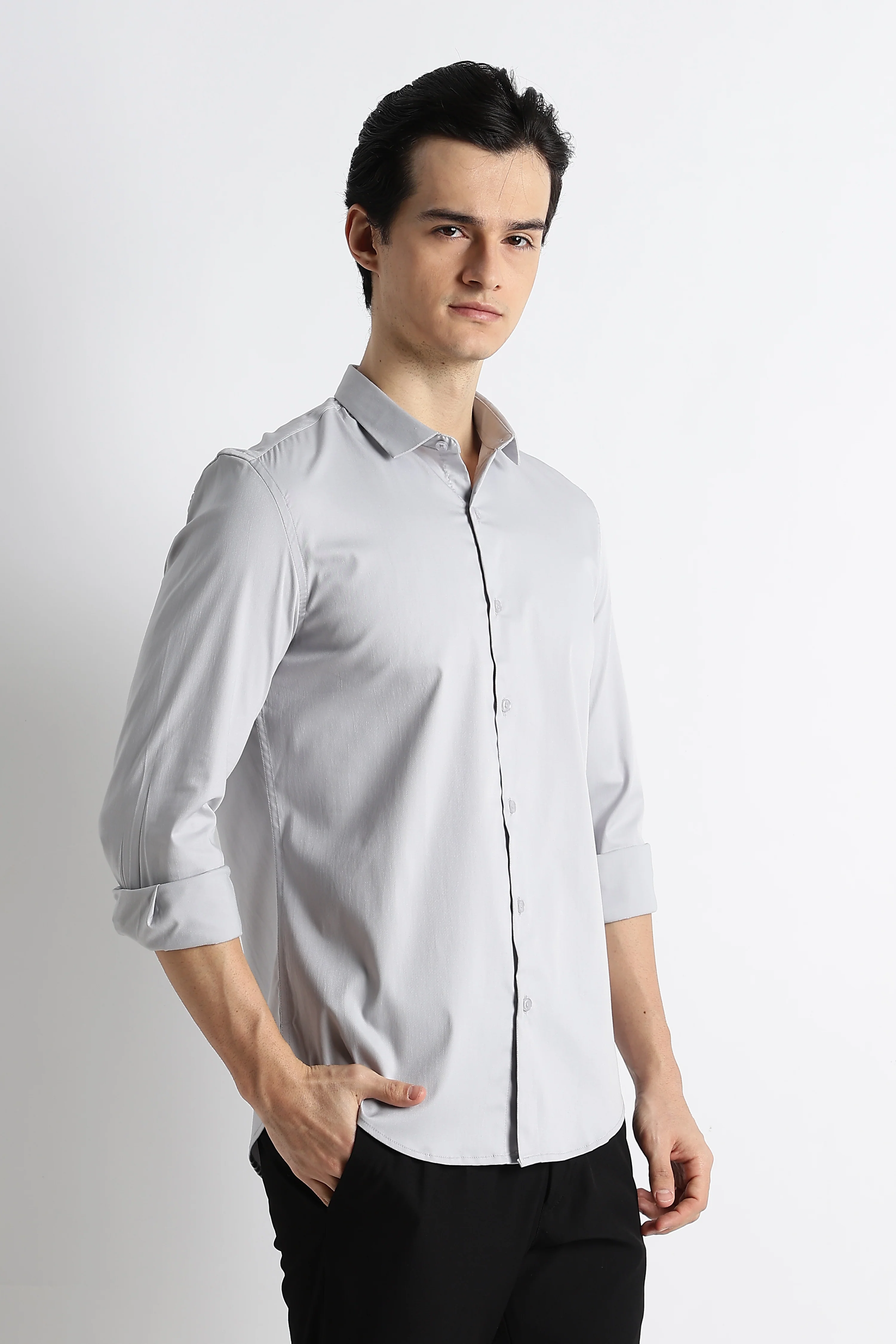 Men Essential Poly-Lycra Shirt - Image 9