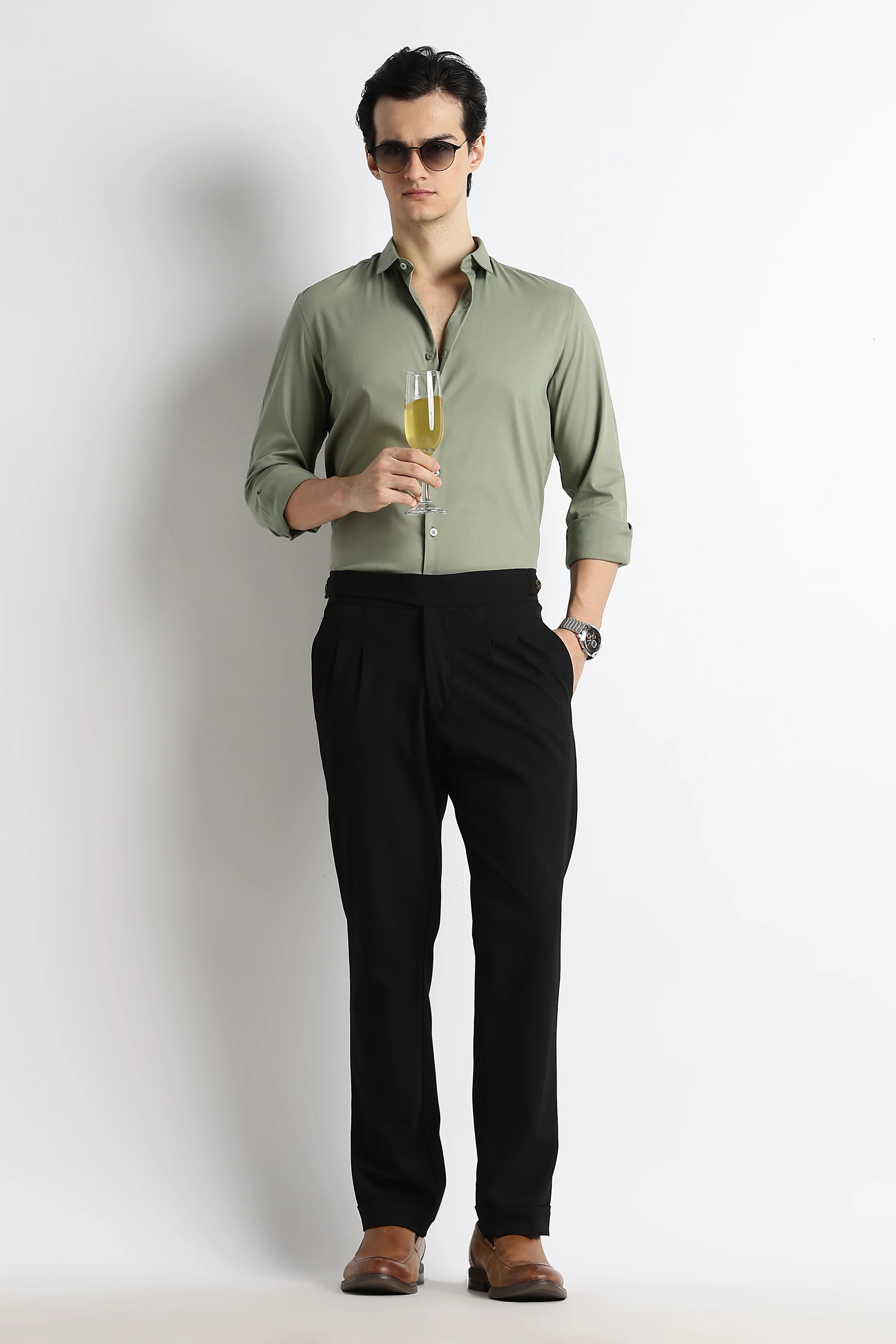 Men Essential Poly-Lycra Shirt - Image 3