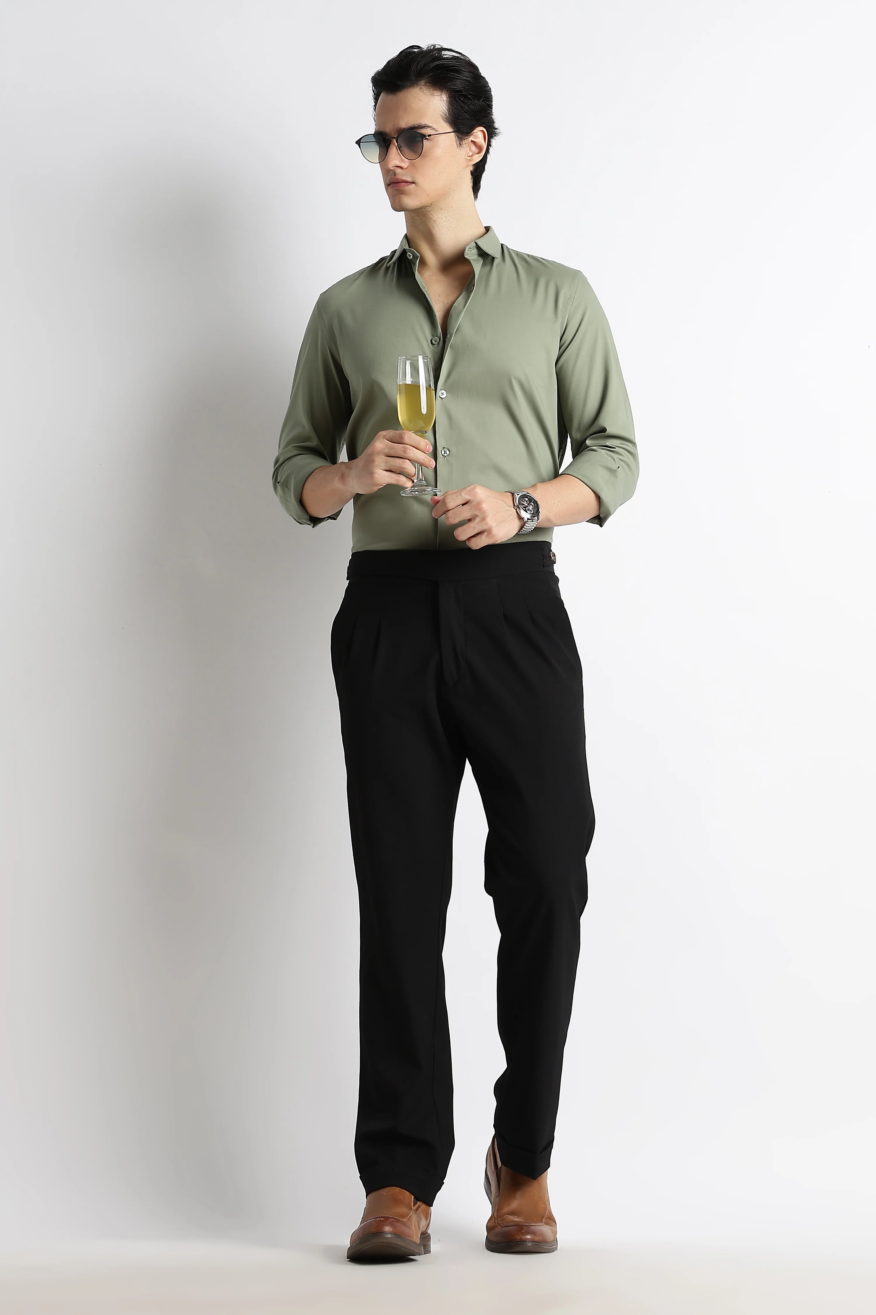 Men Essential Poly-Lycra Shirt - Image 6