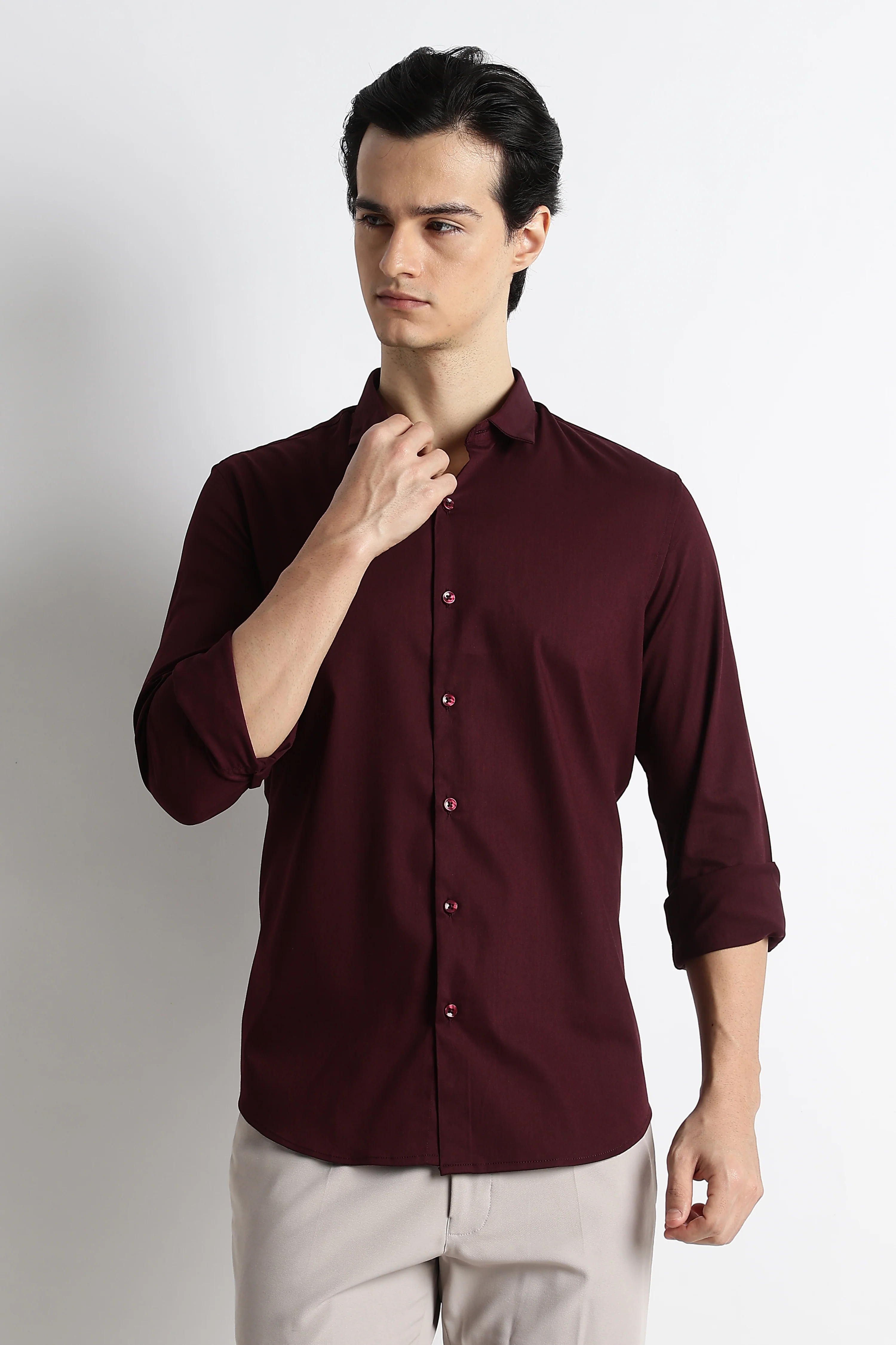 Men Essential Poly-Lycra Shirt - Image 11