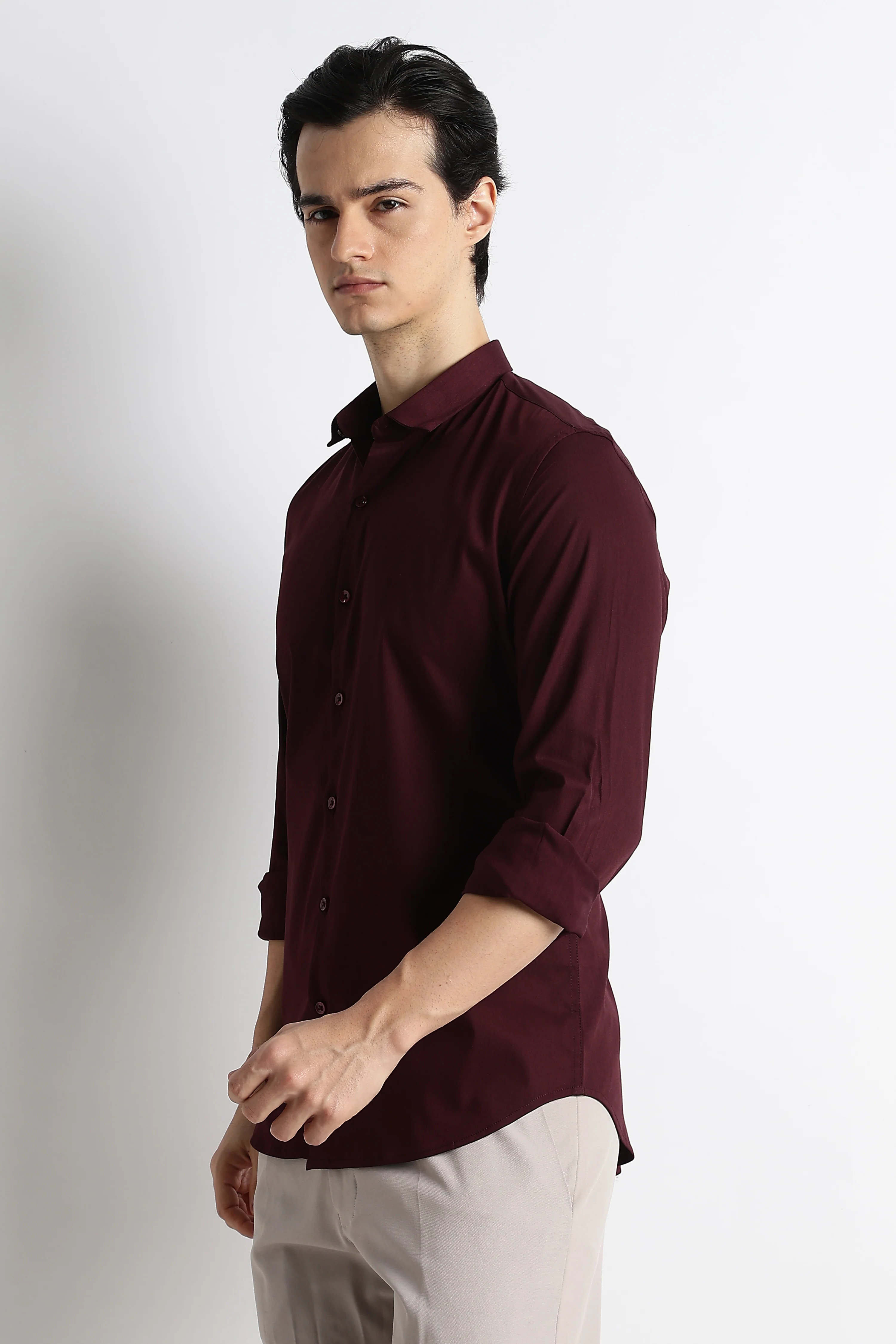 Men Essential Poly-Lycra Shirt - Image 8