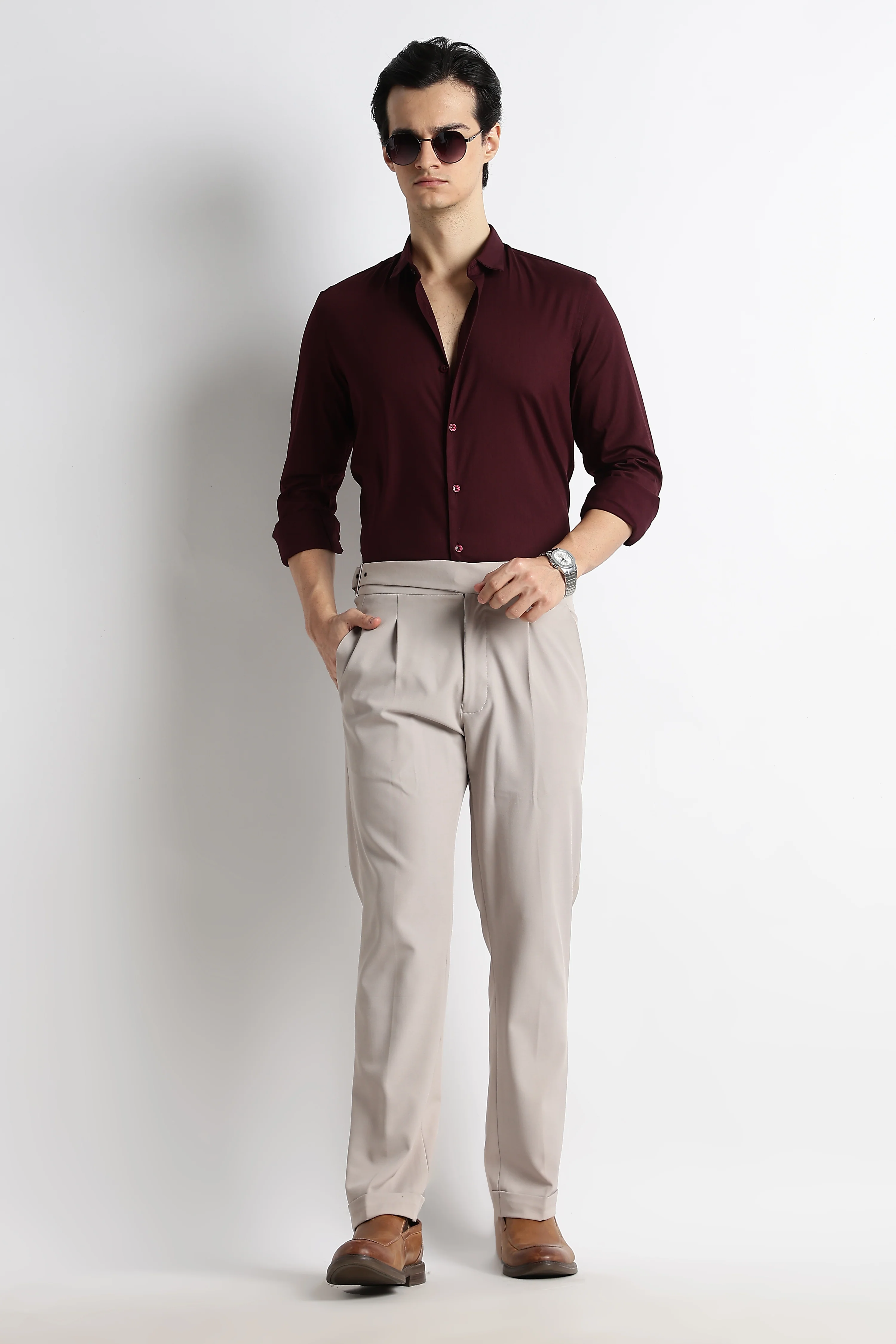 Men Essential Poly-Lycra Shirt - Image 9
