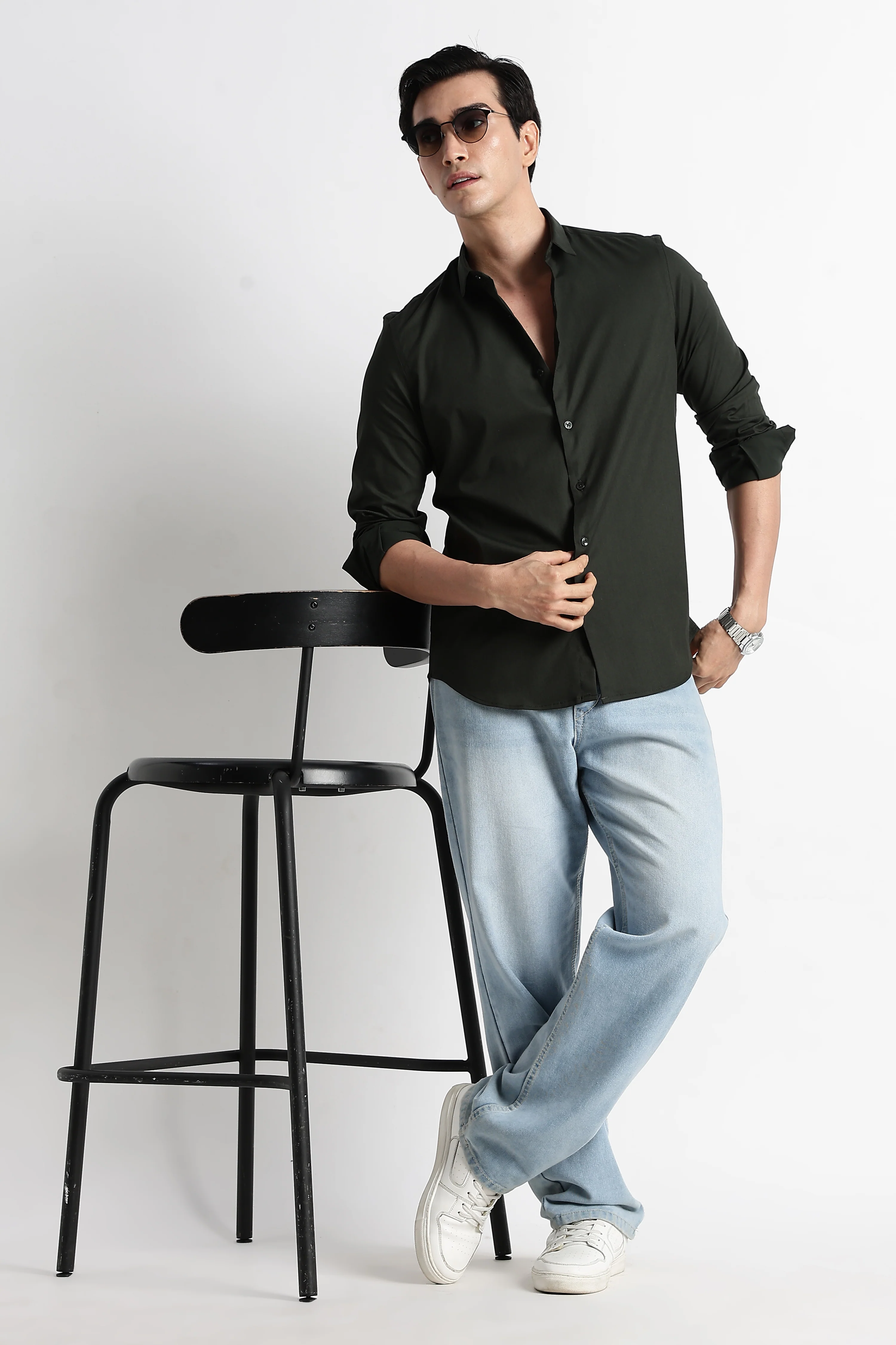 Men Essential Poly-Lycra Shirt