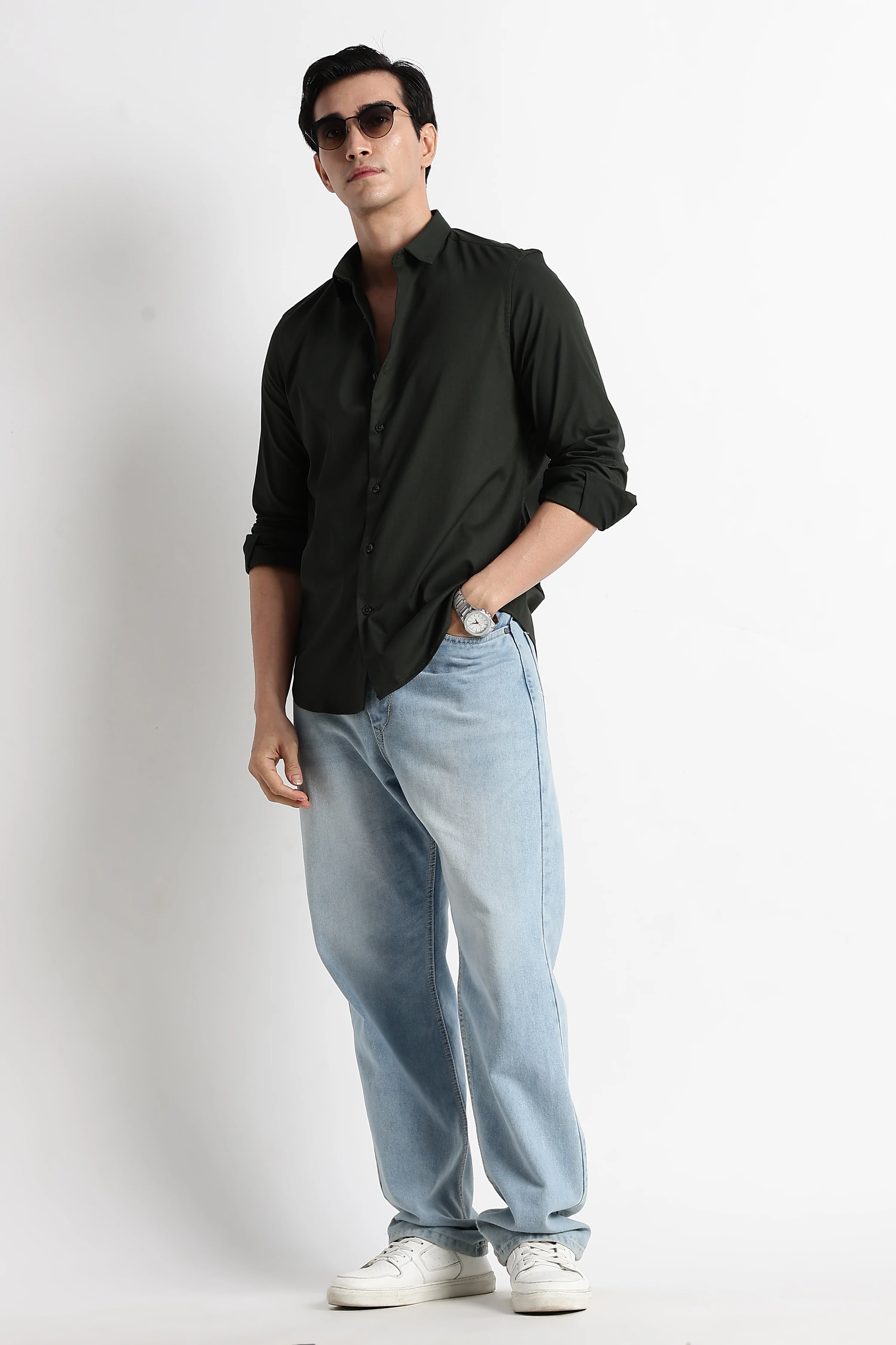 Men Essential Poly-Lycra Shirt - Image 10