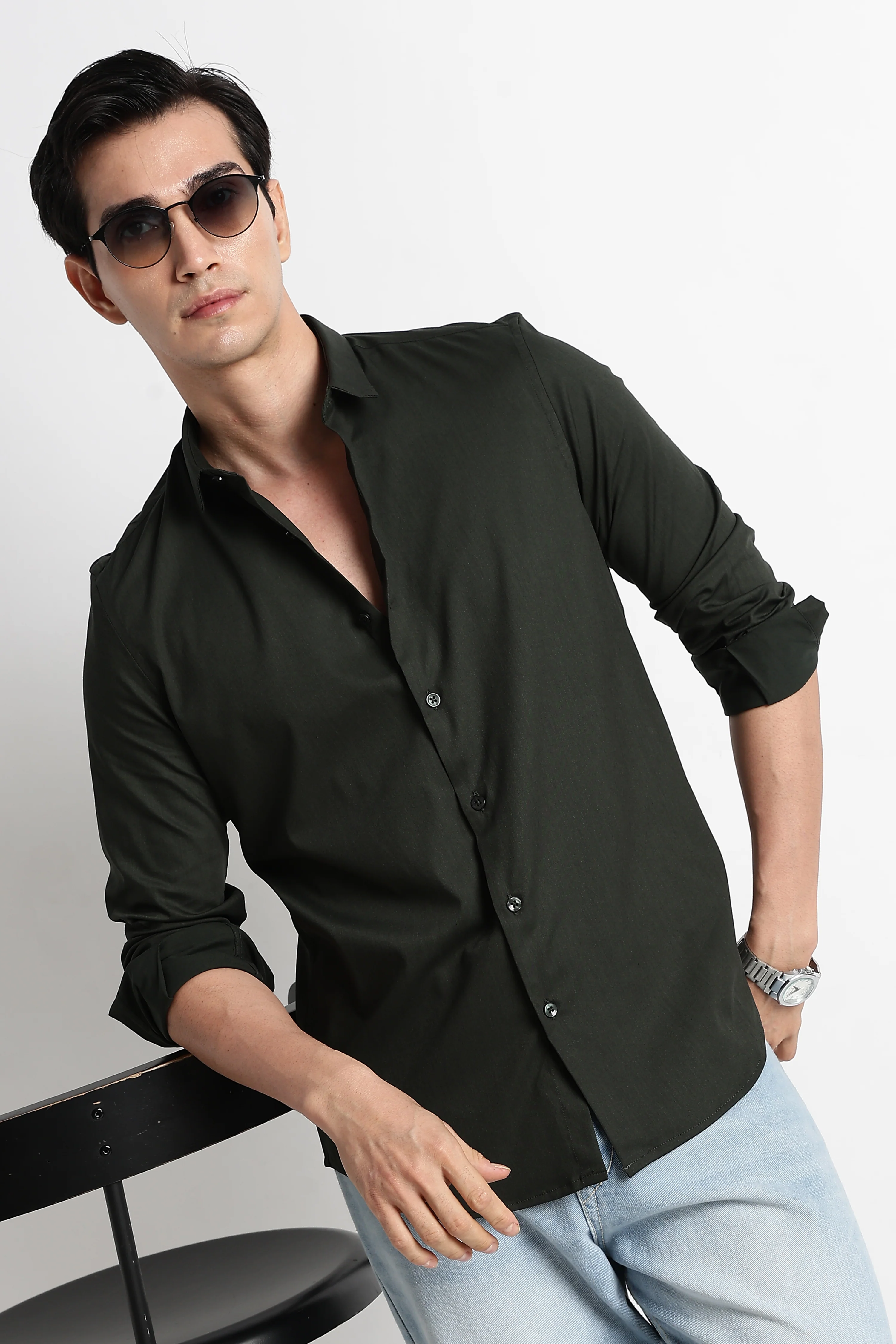 Men Essential Poly-Lycra Shirt - Image 11