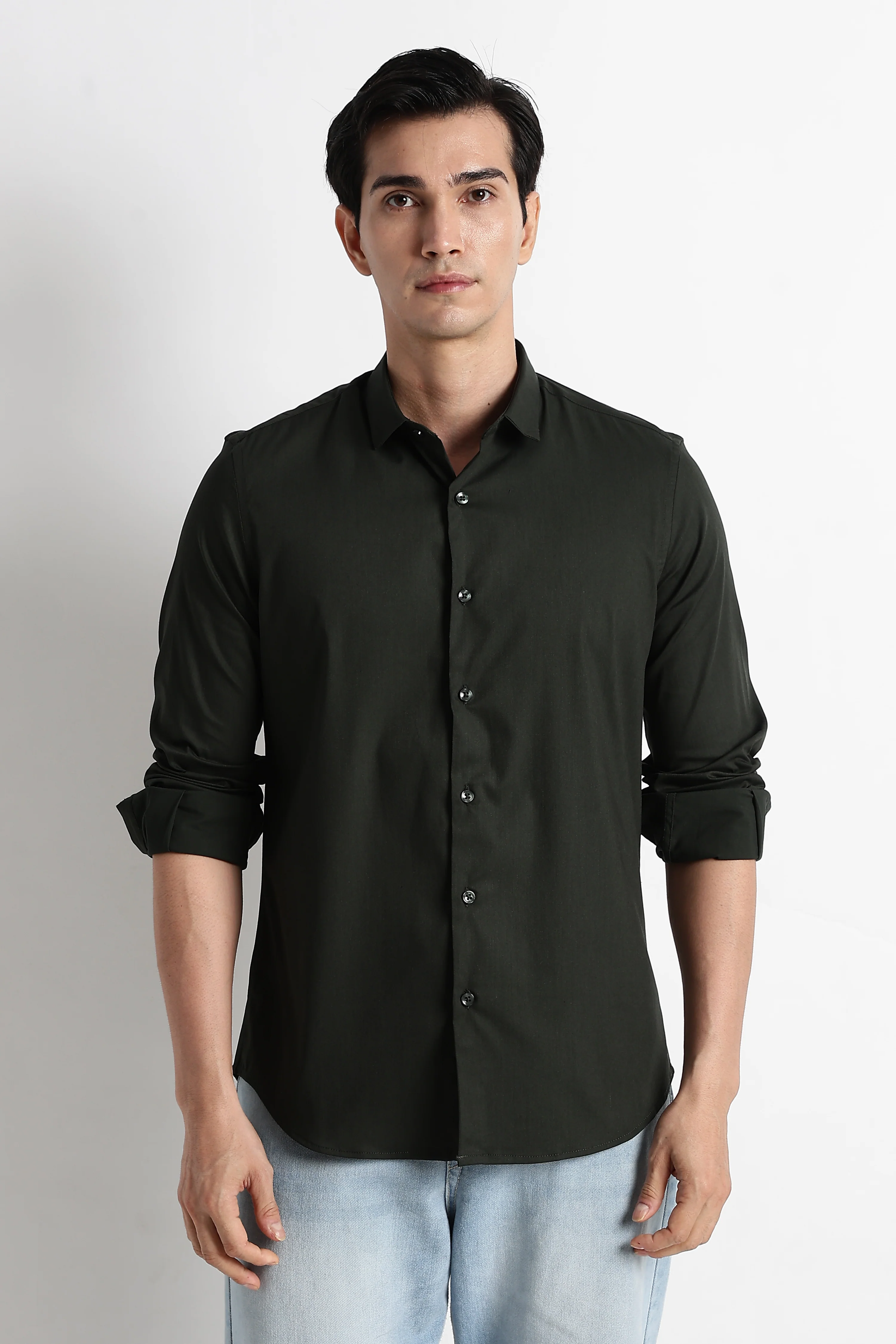 Men Essential Poly-Lycra Shirt - Image 3
