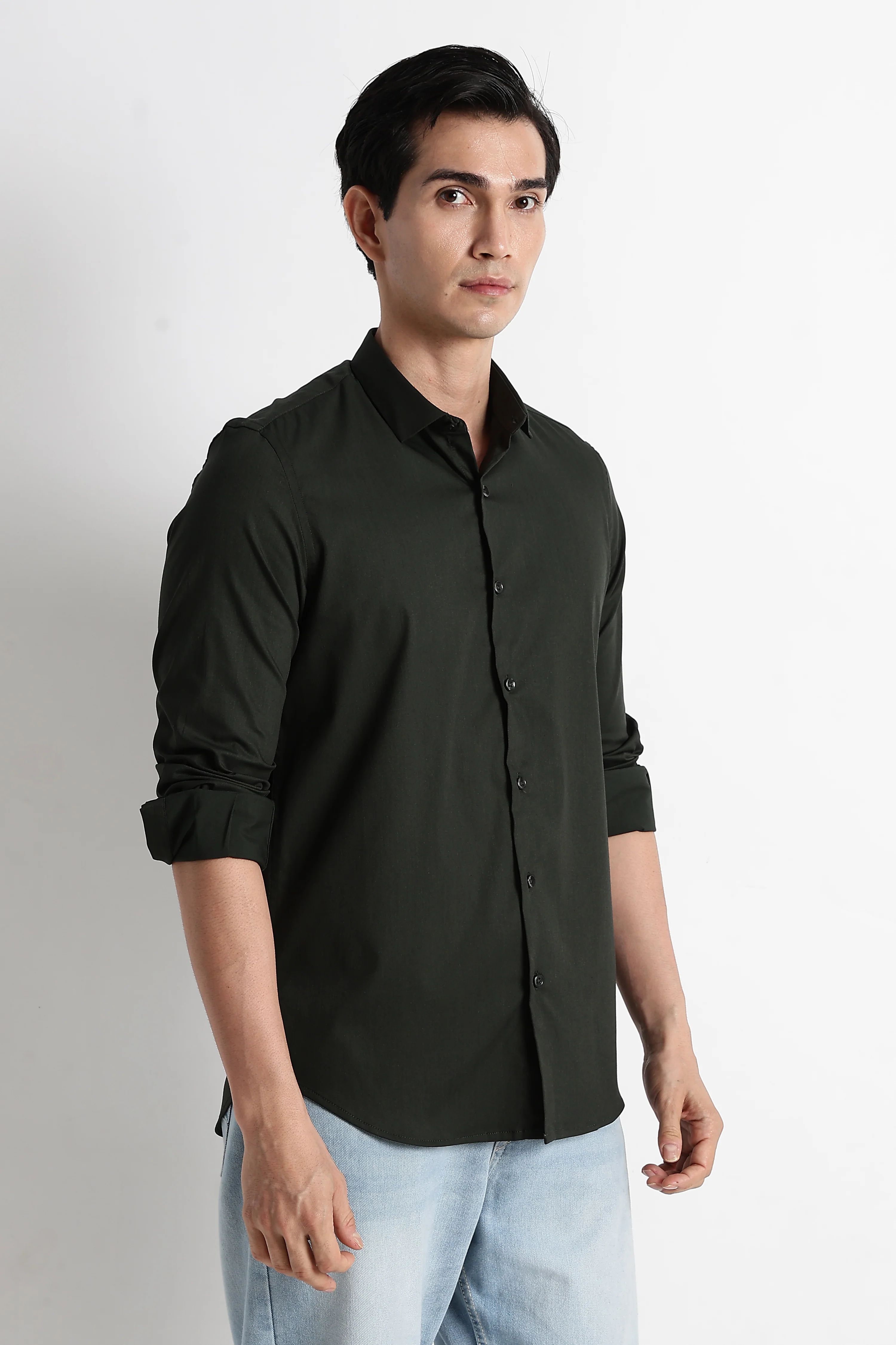 Men Essential Poly-Lycra Shirt - Image 4