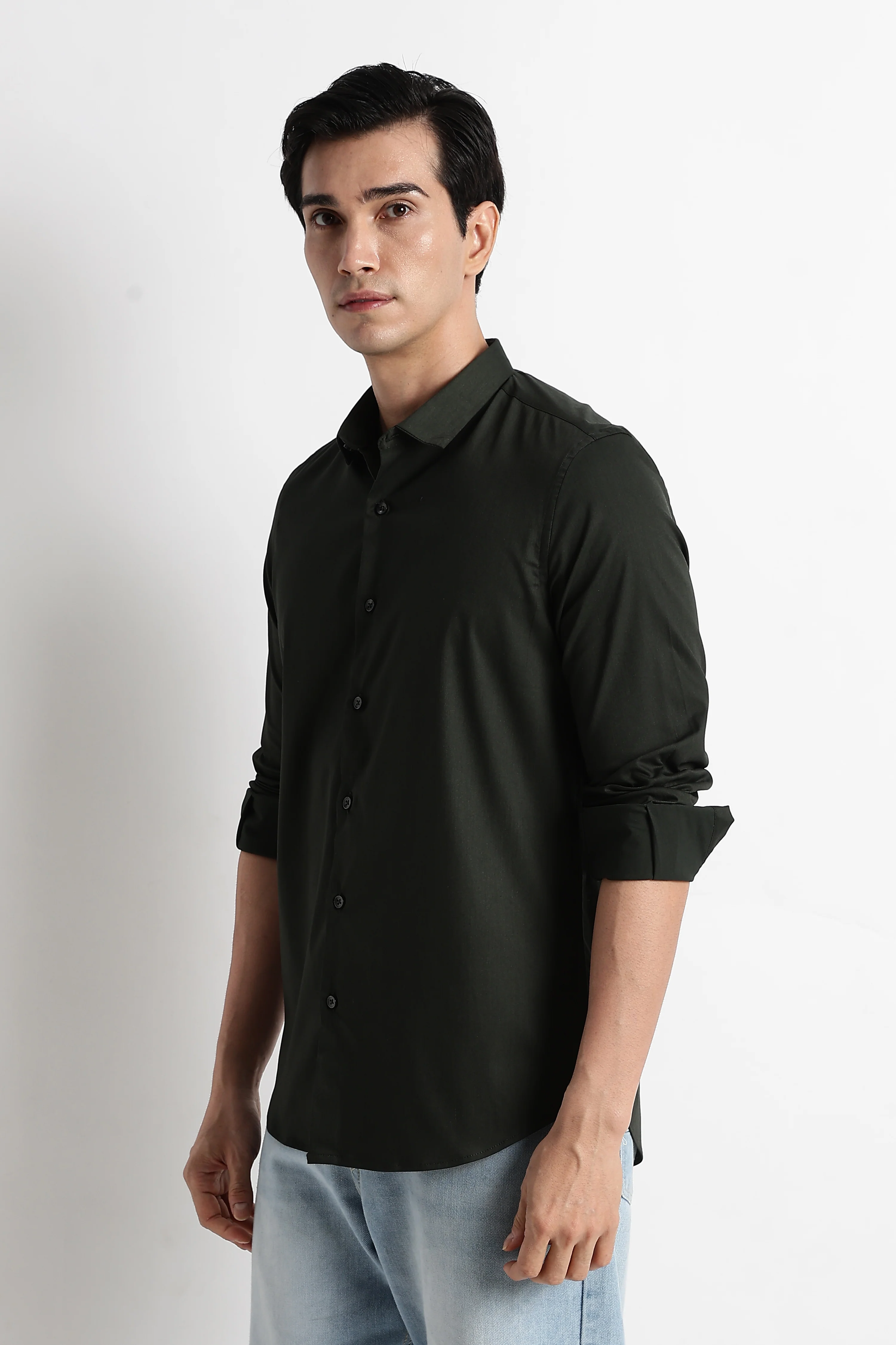 Men Essential Poly-Lycra Shirt - Image 5