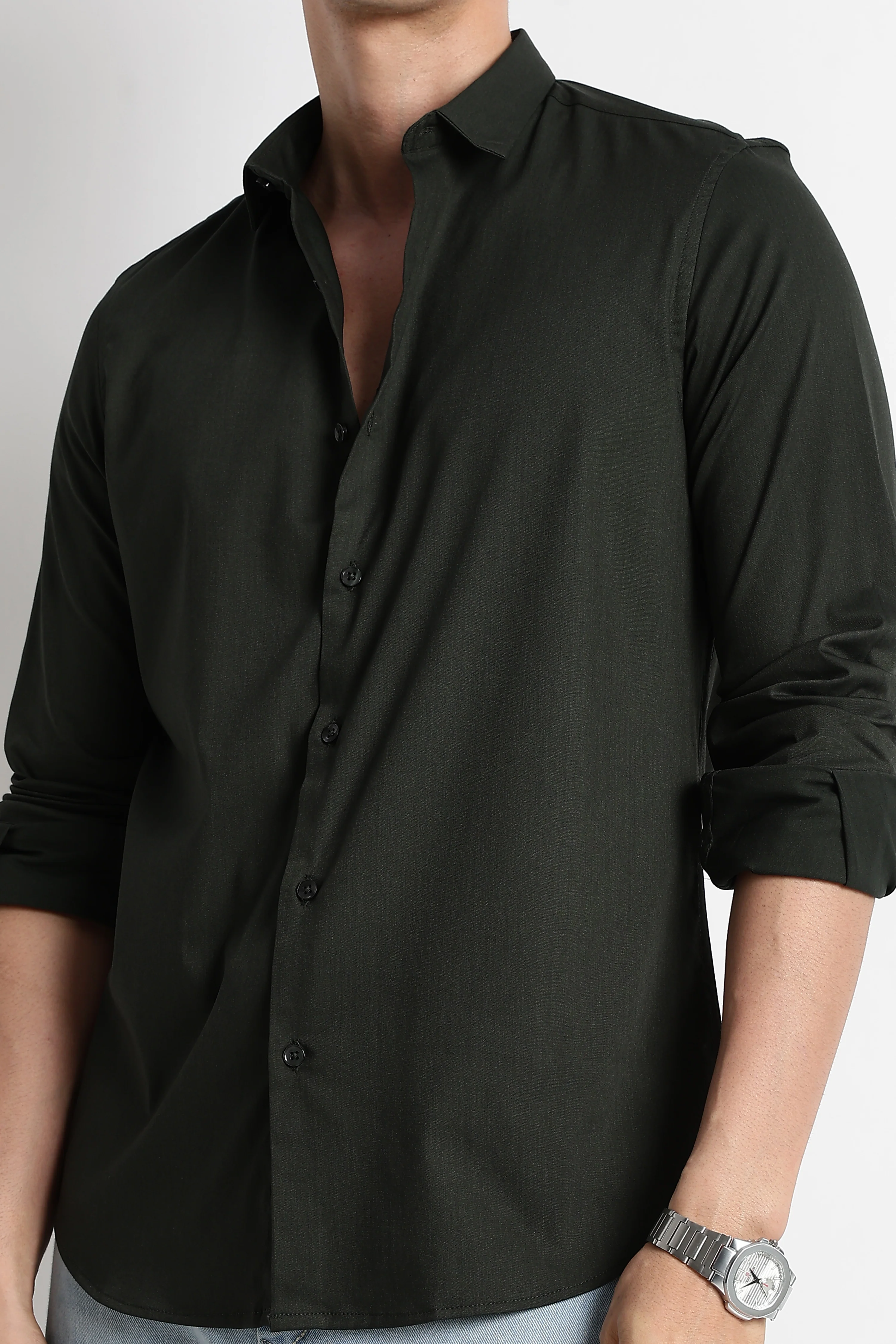 Men Essential Poly-Lycra Shirt - Image 6