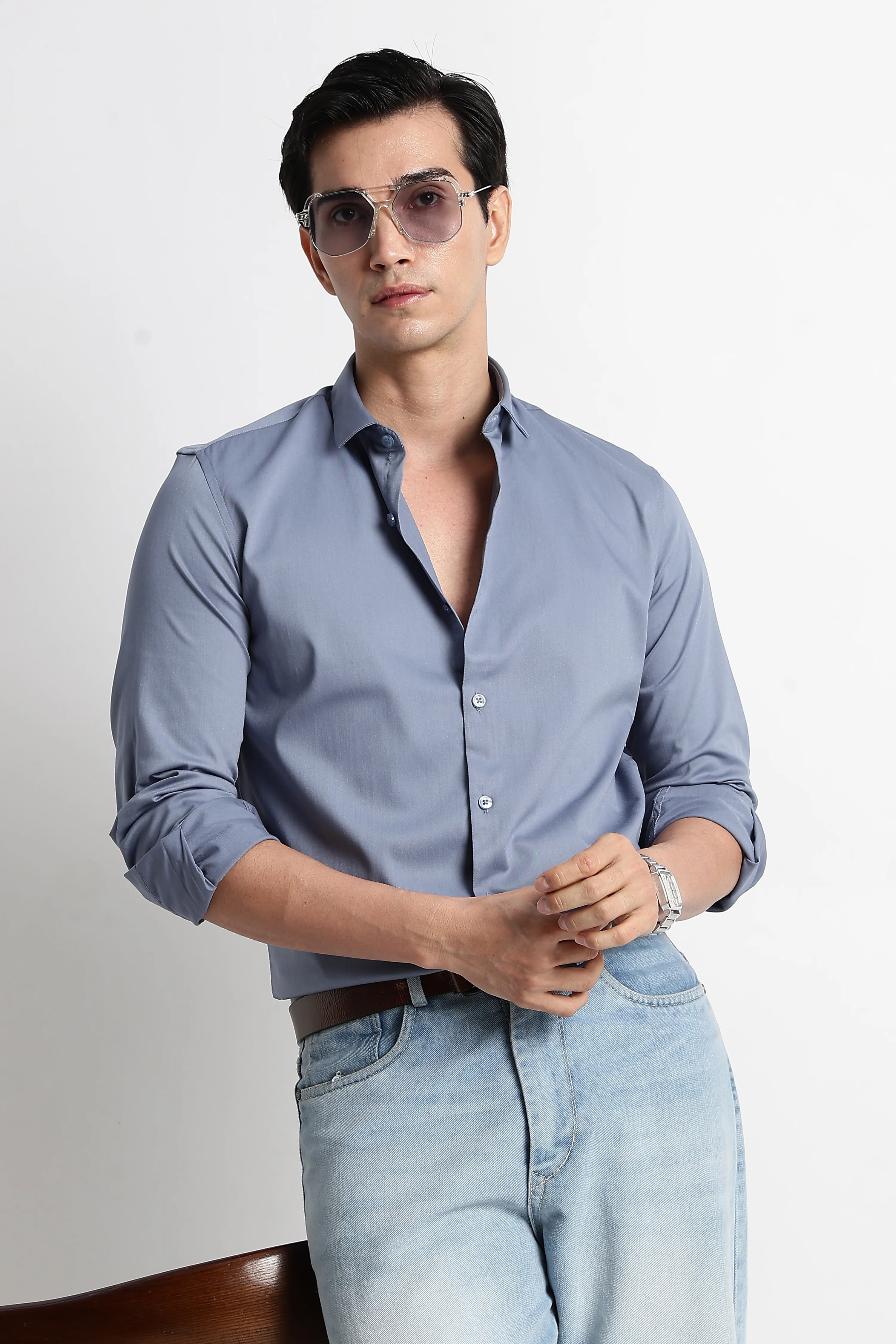 Men Essential Poly-Lycra Shirt - Image 11