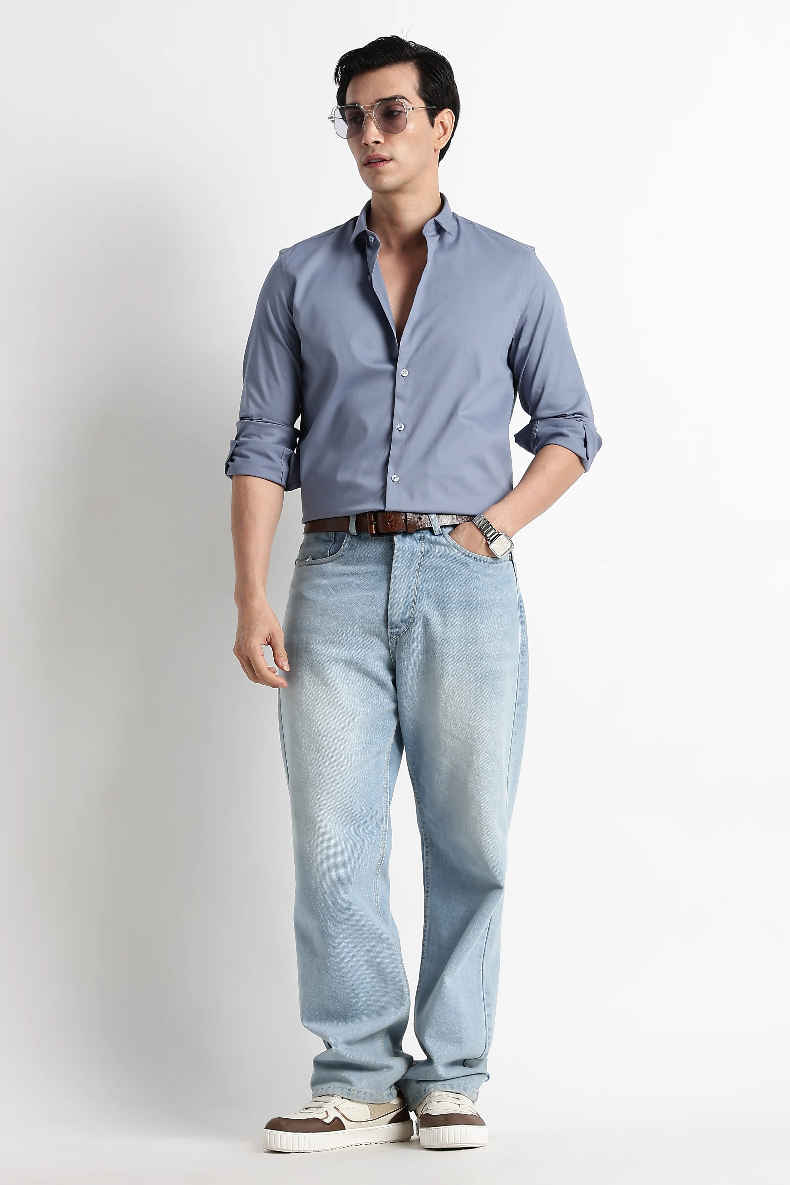 Men Essential Poly-Lycra Shirt - Image 3