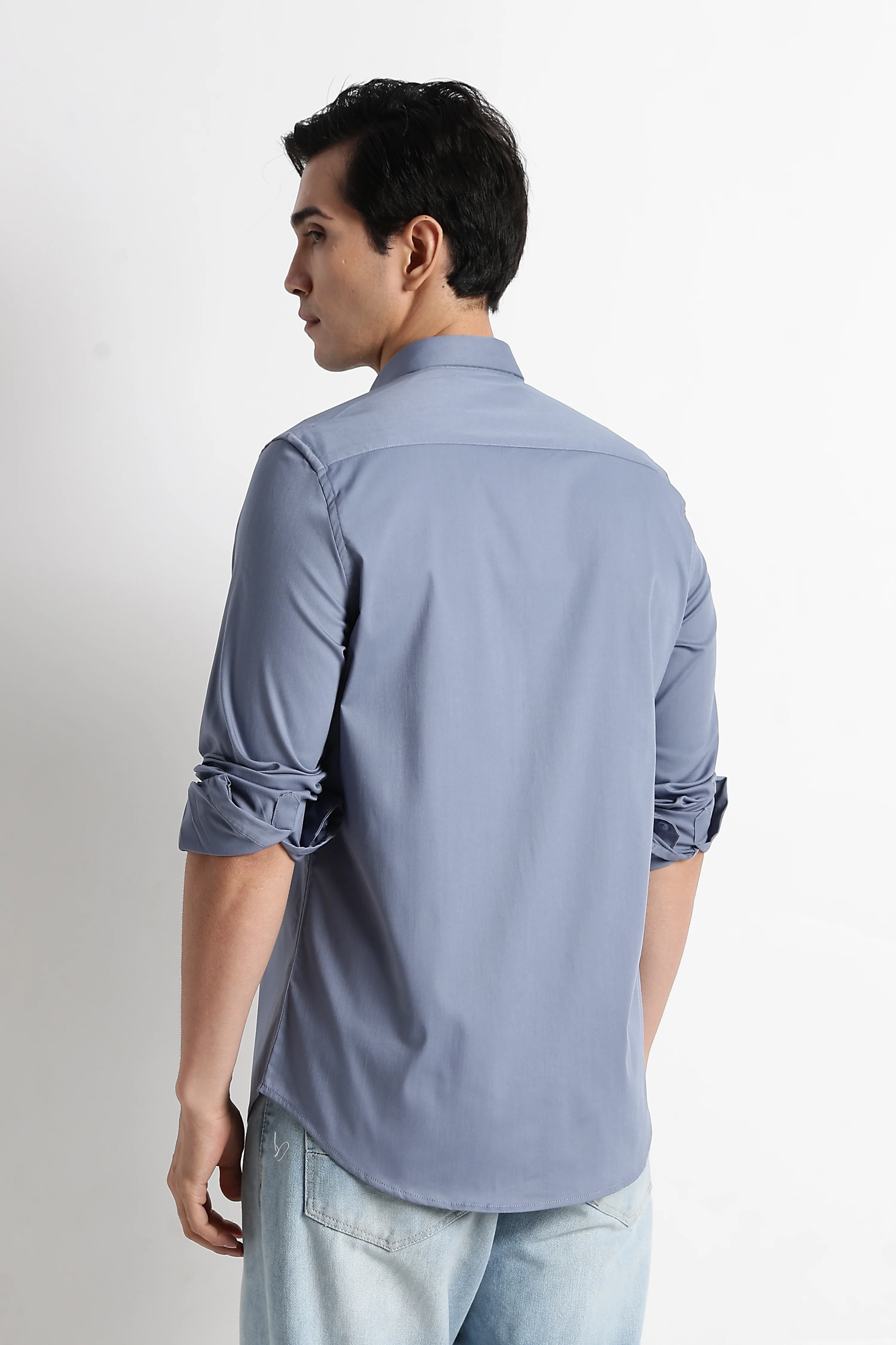 Men Essential Poly-Lycra Shirt - Image 4