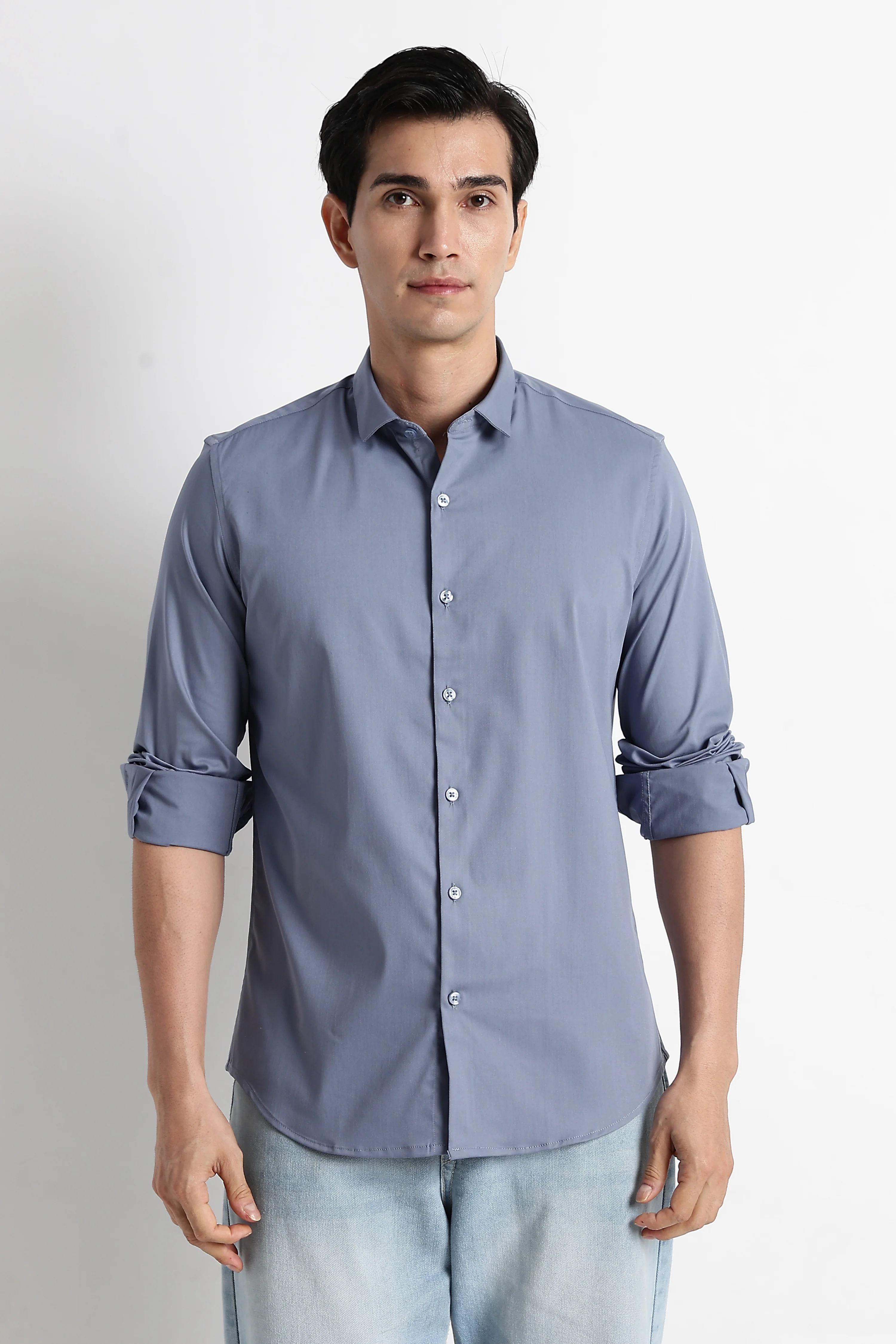 Men Essential Poly-Lycra Shirt - Image 6
