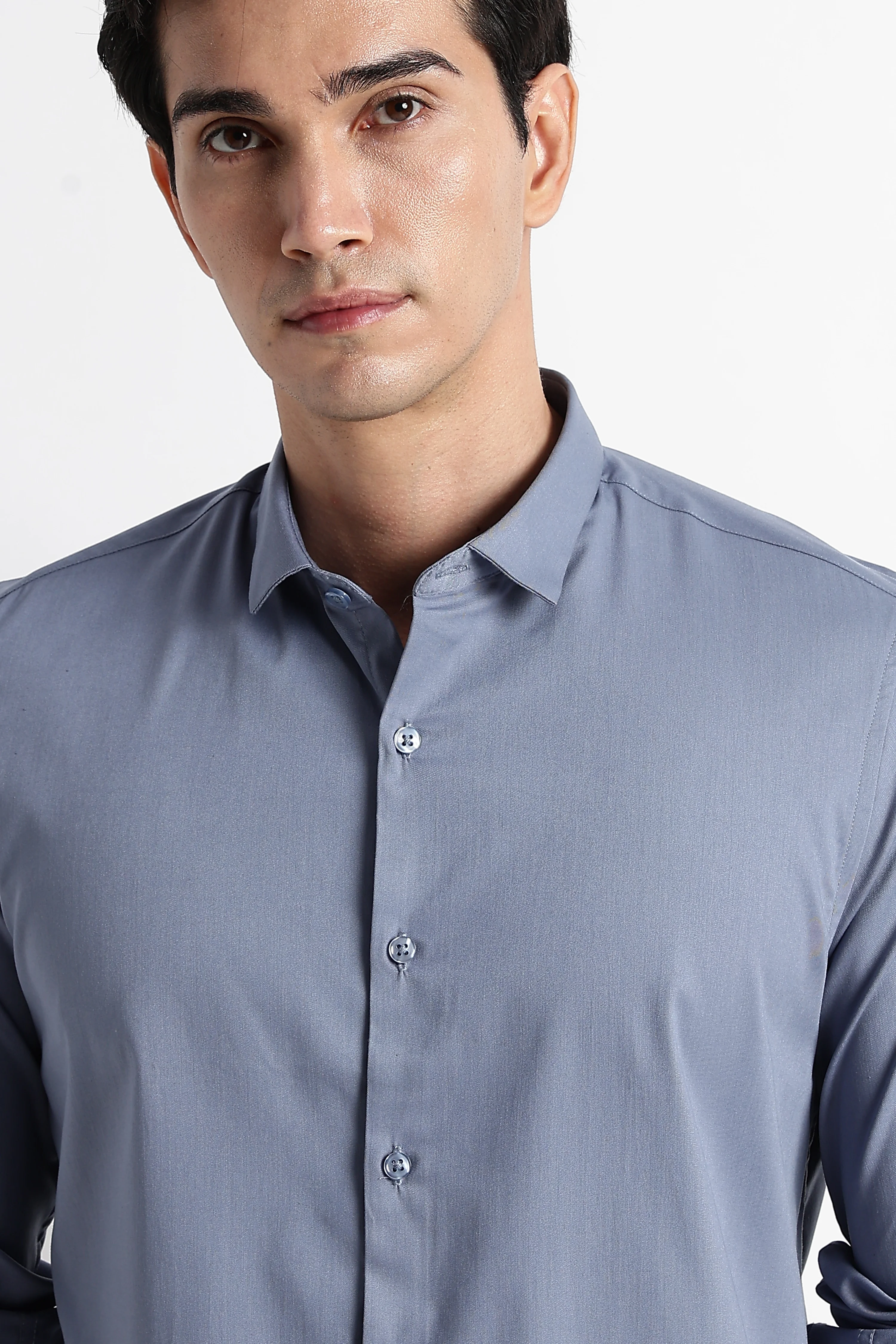 Men Essential Poly-Lycra Shirt - Image 8