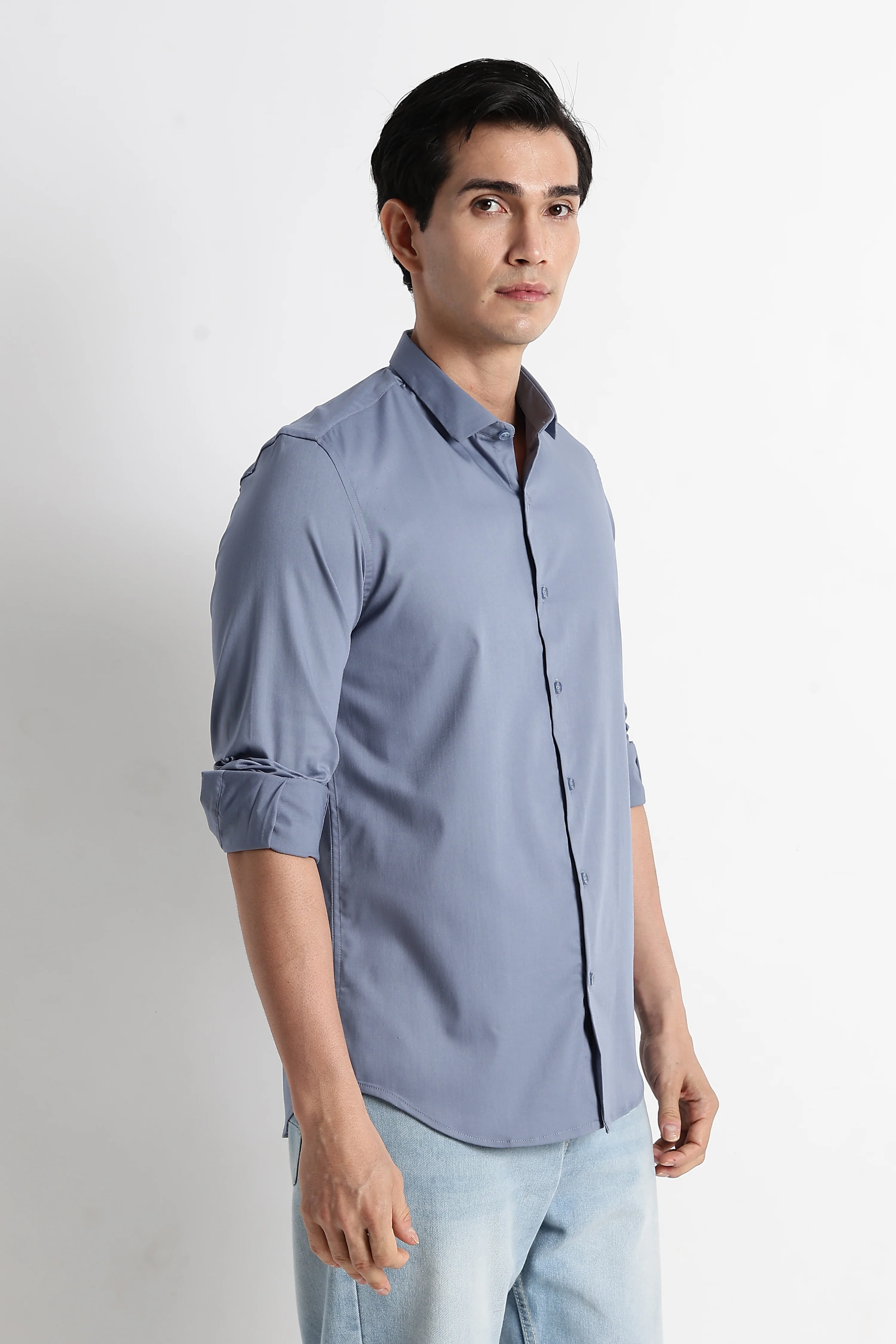 Men Essential Poly-Lycra Shirt - Image 9
