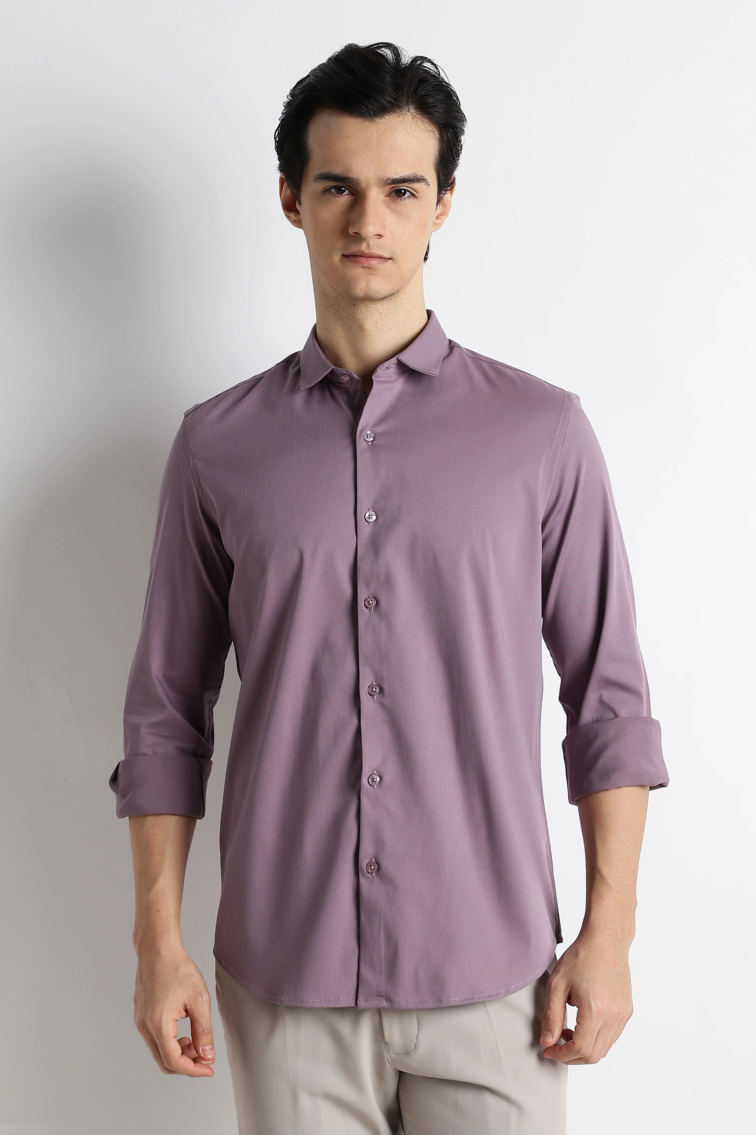 Men Essential Poly-Lycra Shirt - Image 4