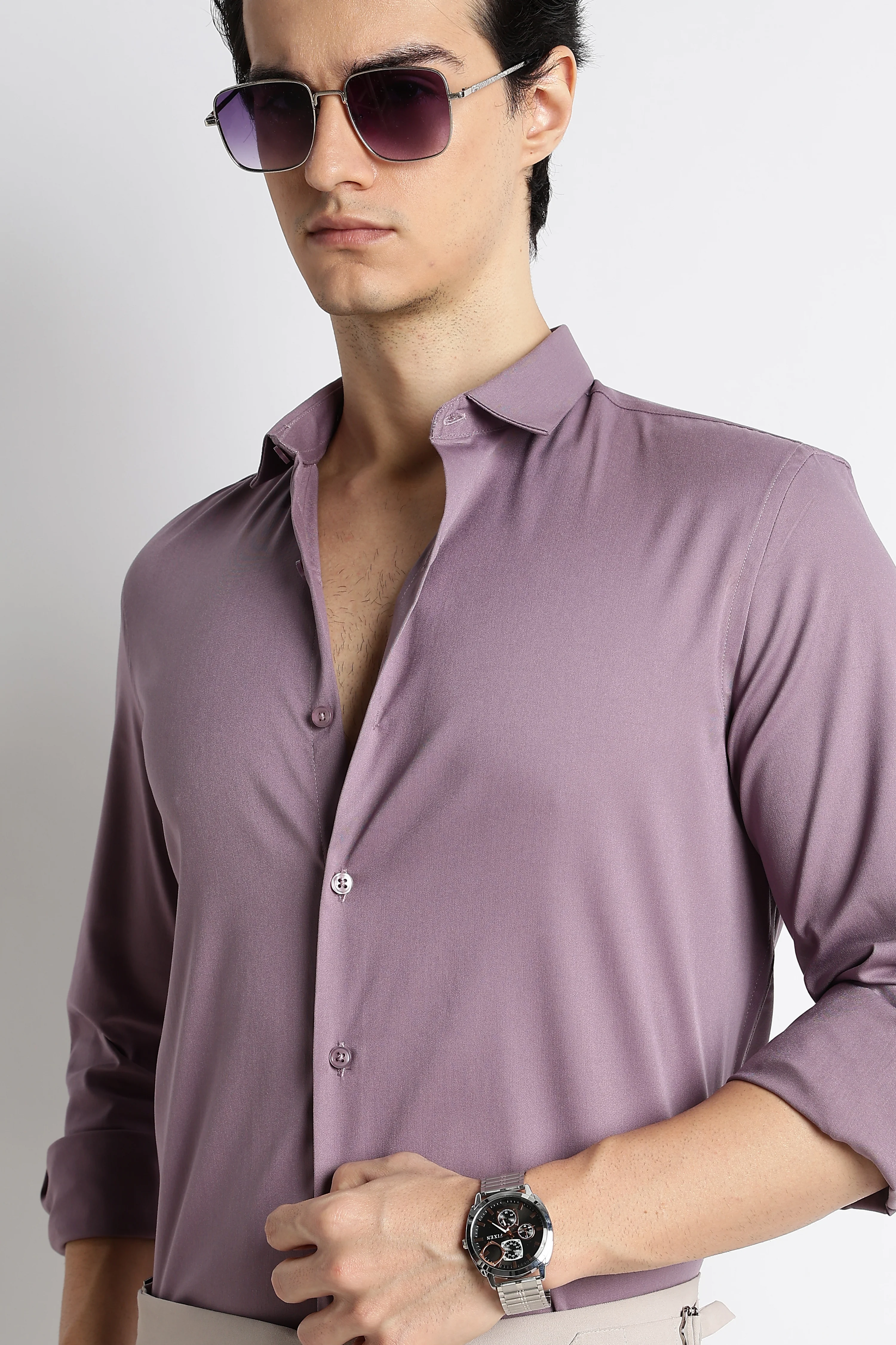 Men Essential Poly-Lycra Shirt - Image 7