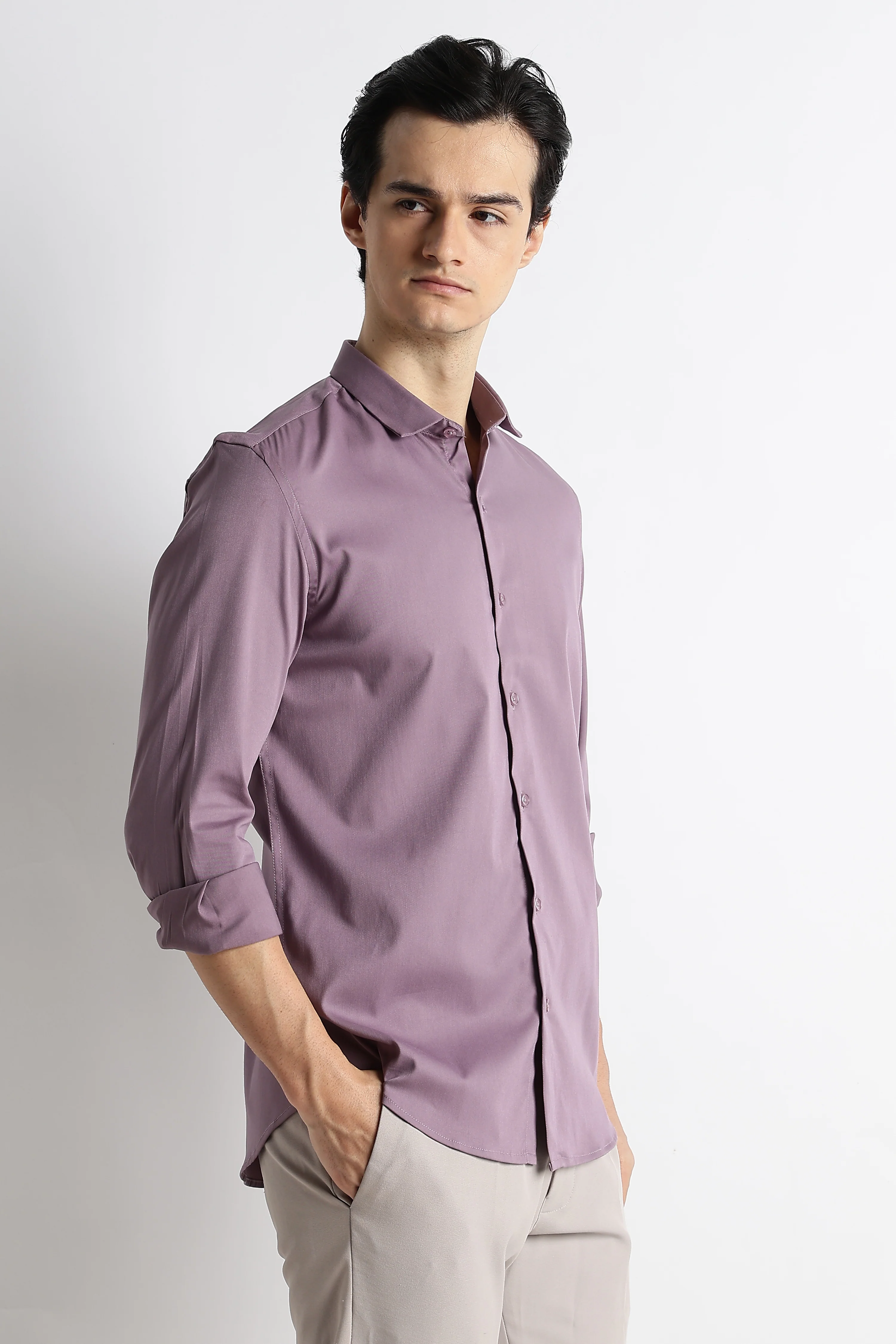 Men Essential Poly-Lycra Shirt - Image 8