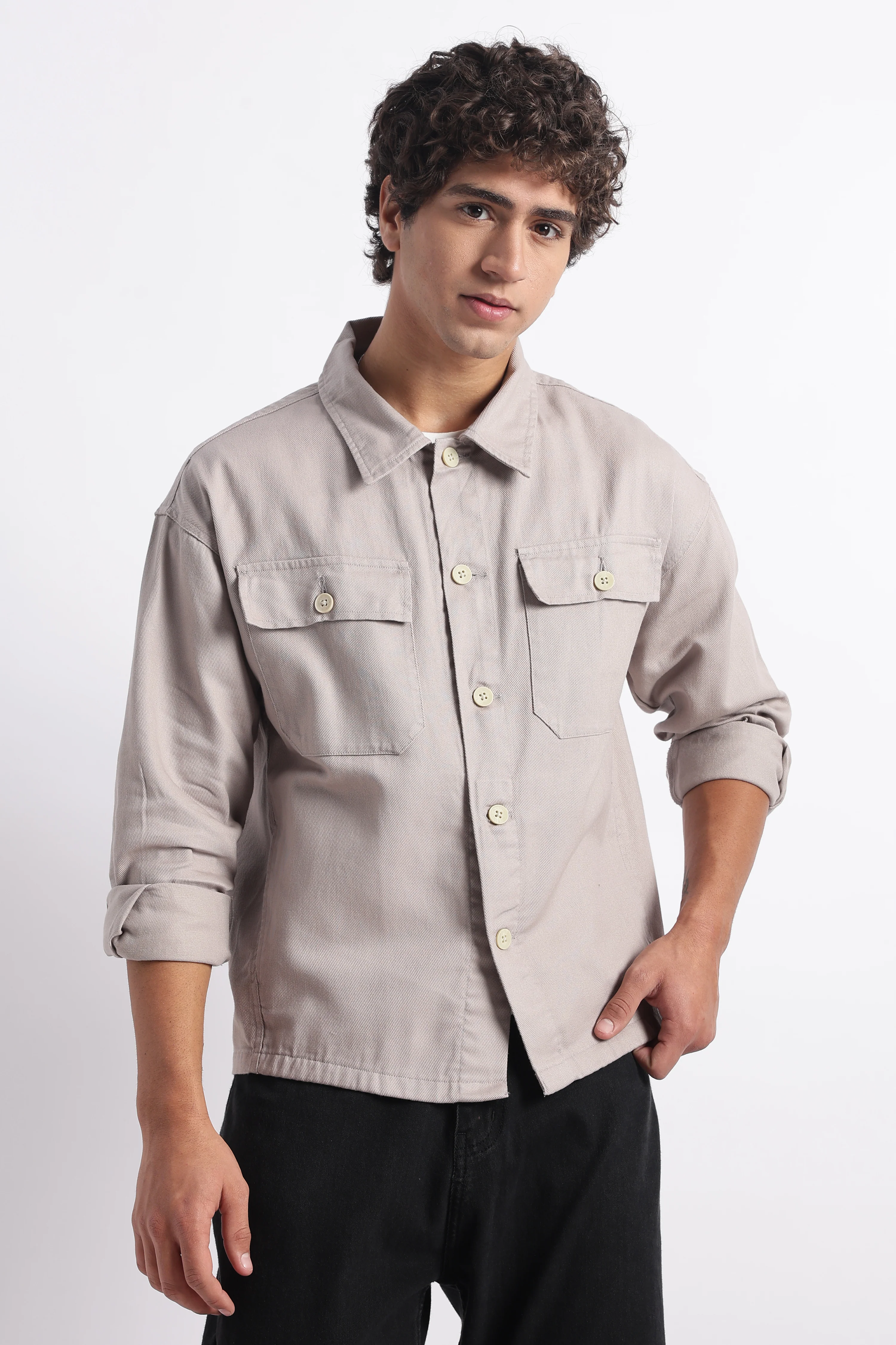 Men Everyday Layering Shacket - Image 3