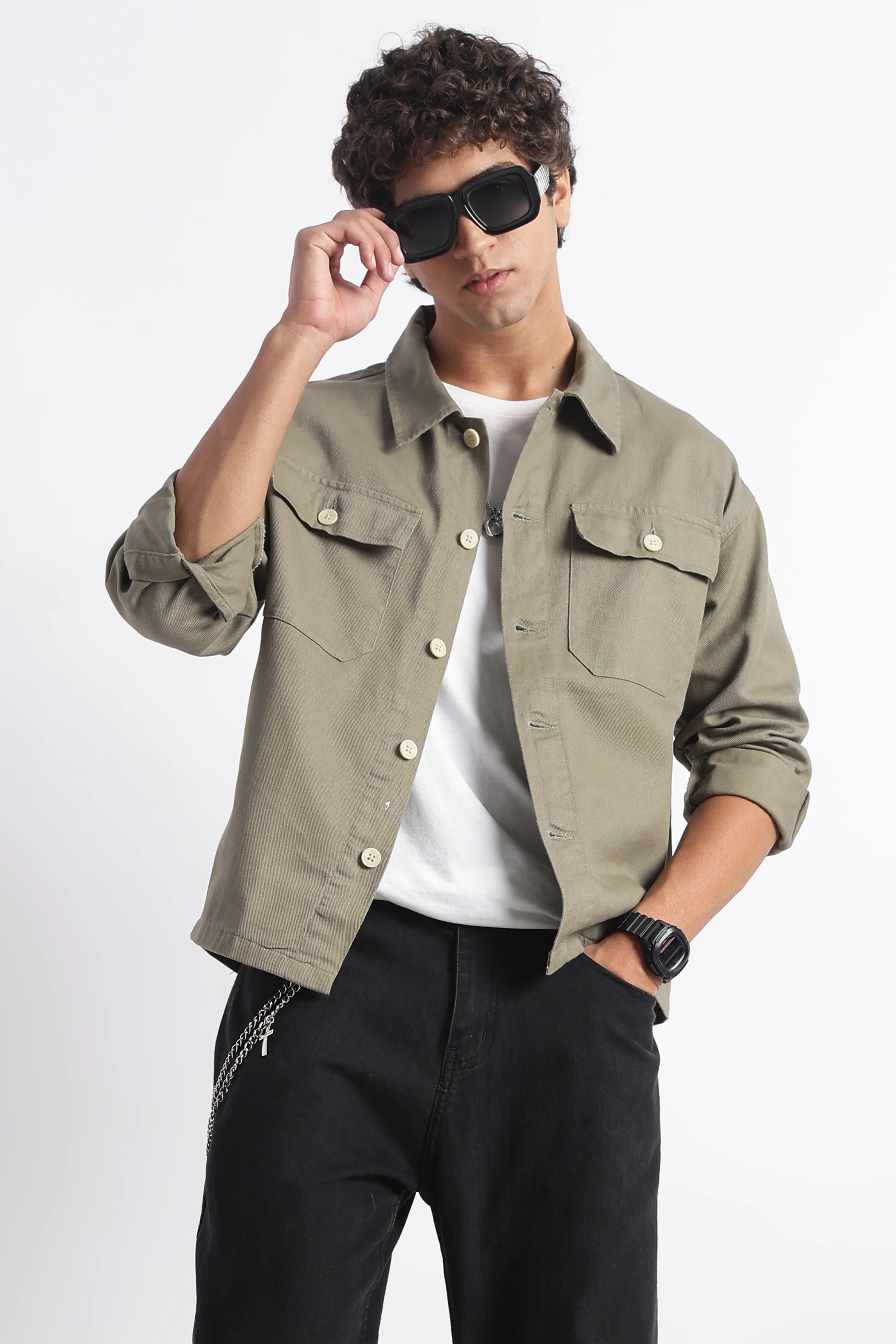 Men Everyday Layering Shacket - Image 3