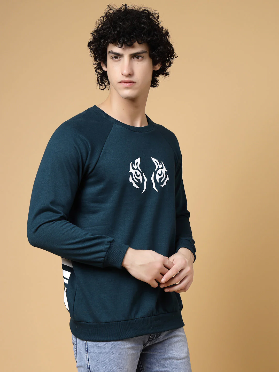 Men Fierce Oversized Fleece Sweatshirt - Image 3