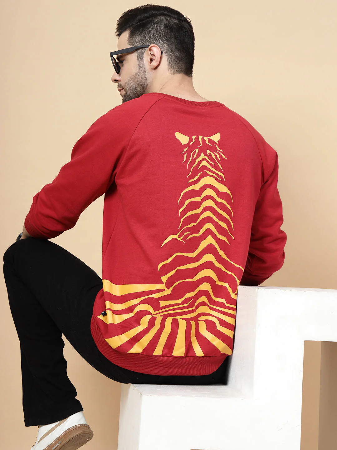 Men Fierce Oversized Fleece Sweatshirt - Image 2