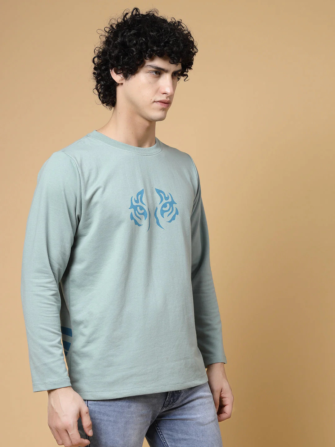 Men Fierce Tiger Oversized Tee - Image 2