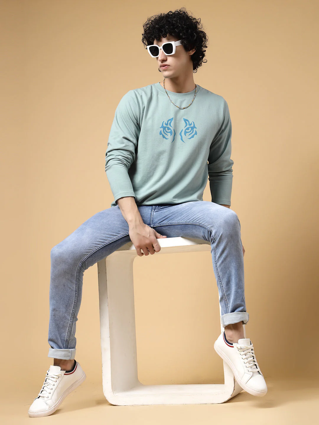 Men Fierce Tiger Oversized Tee - Image 3