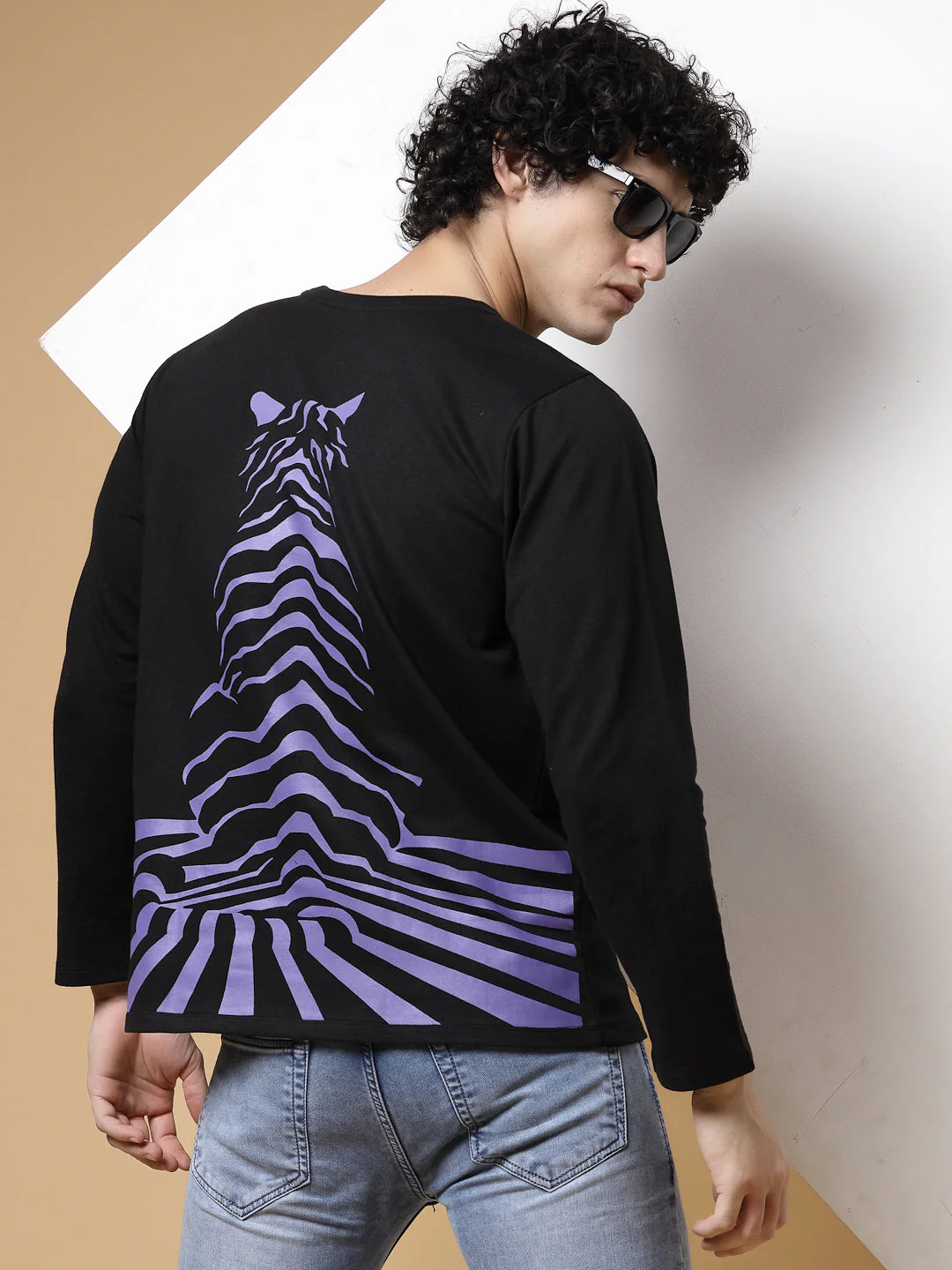 Men Fierce Tiger Oversized Tee - Image 4