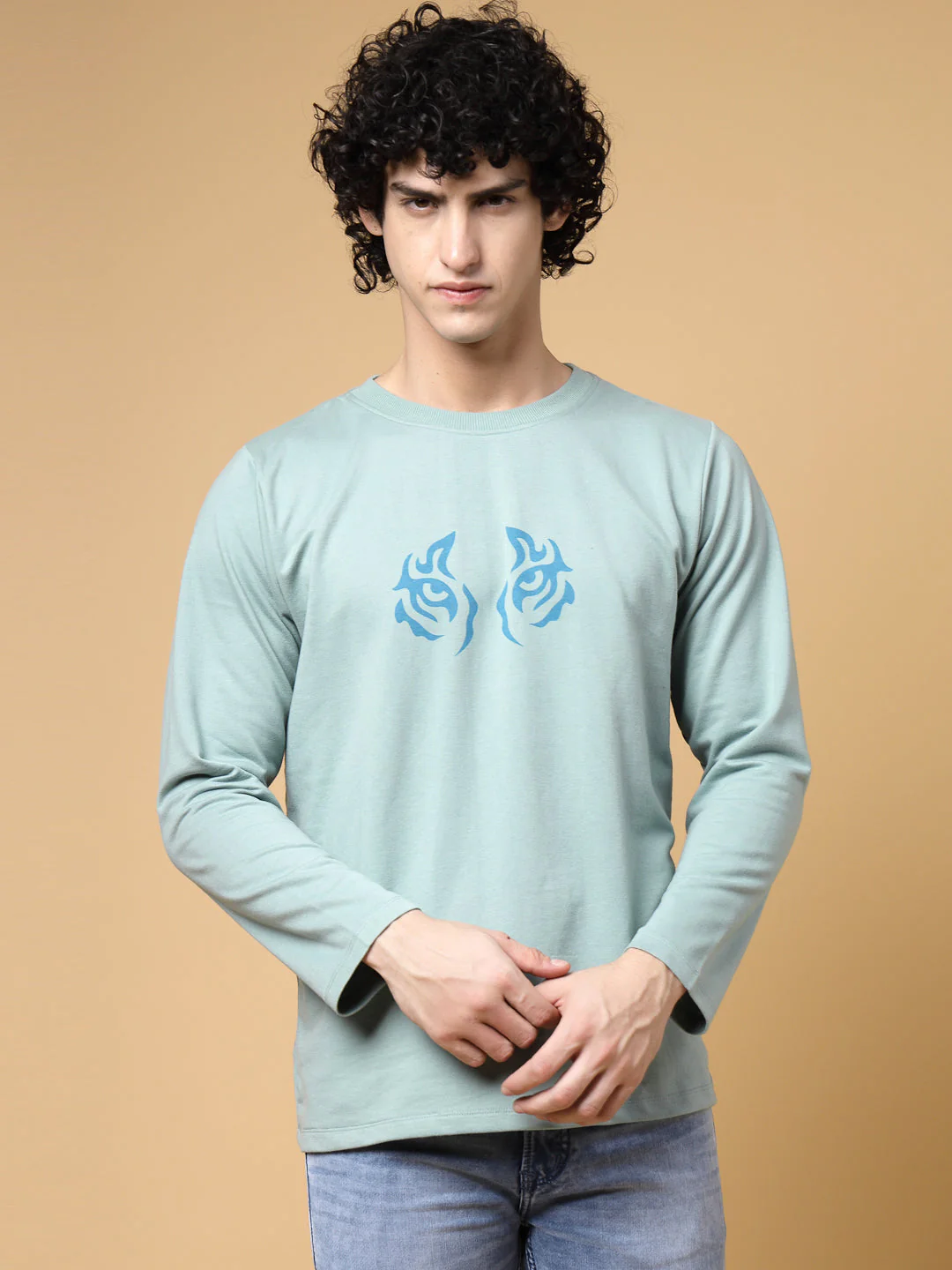 Men Fierce Tiger Oversized Tee - Image 2