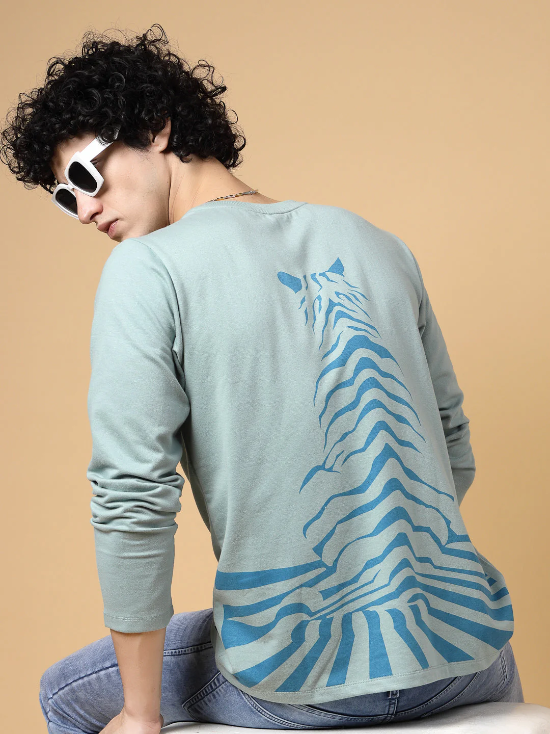 Men Fierce Tiger Oversized Tee - Image 3
