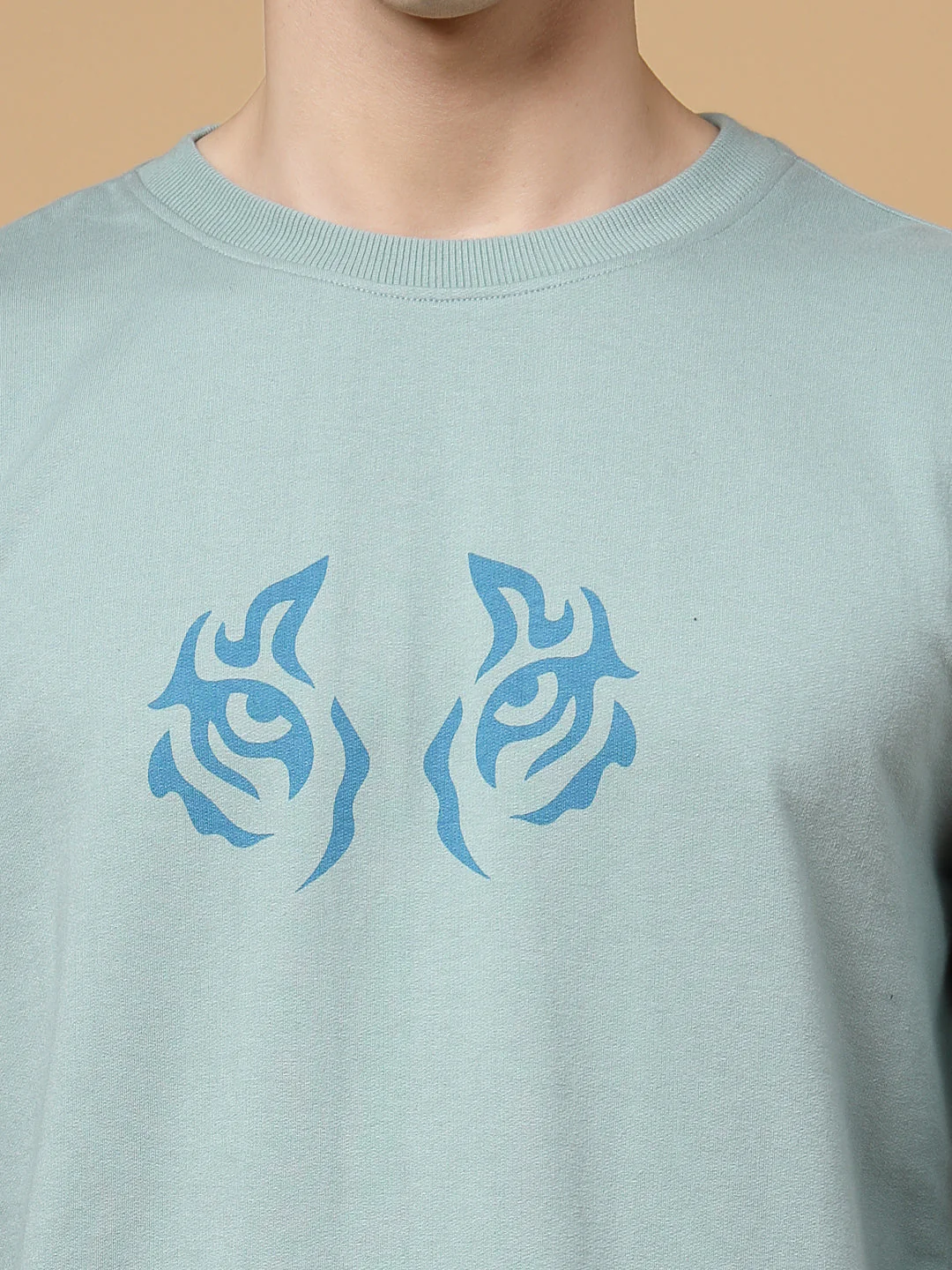 Men Fierce Tiger Oversized Tee - Image 4