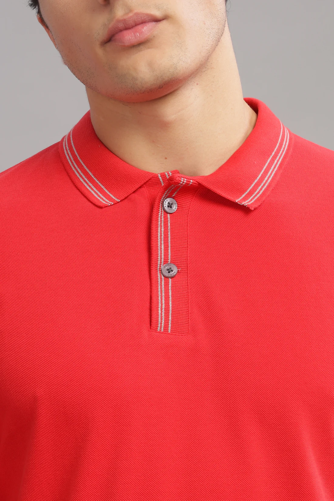 Men Firebrick Regular Fit Polo T-Shirt - Image 2