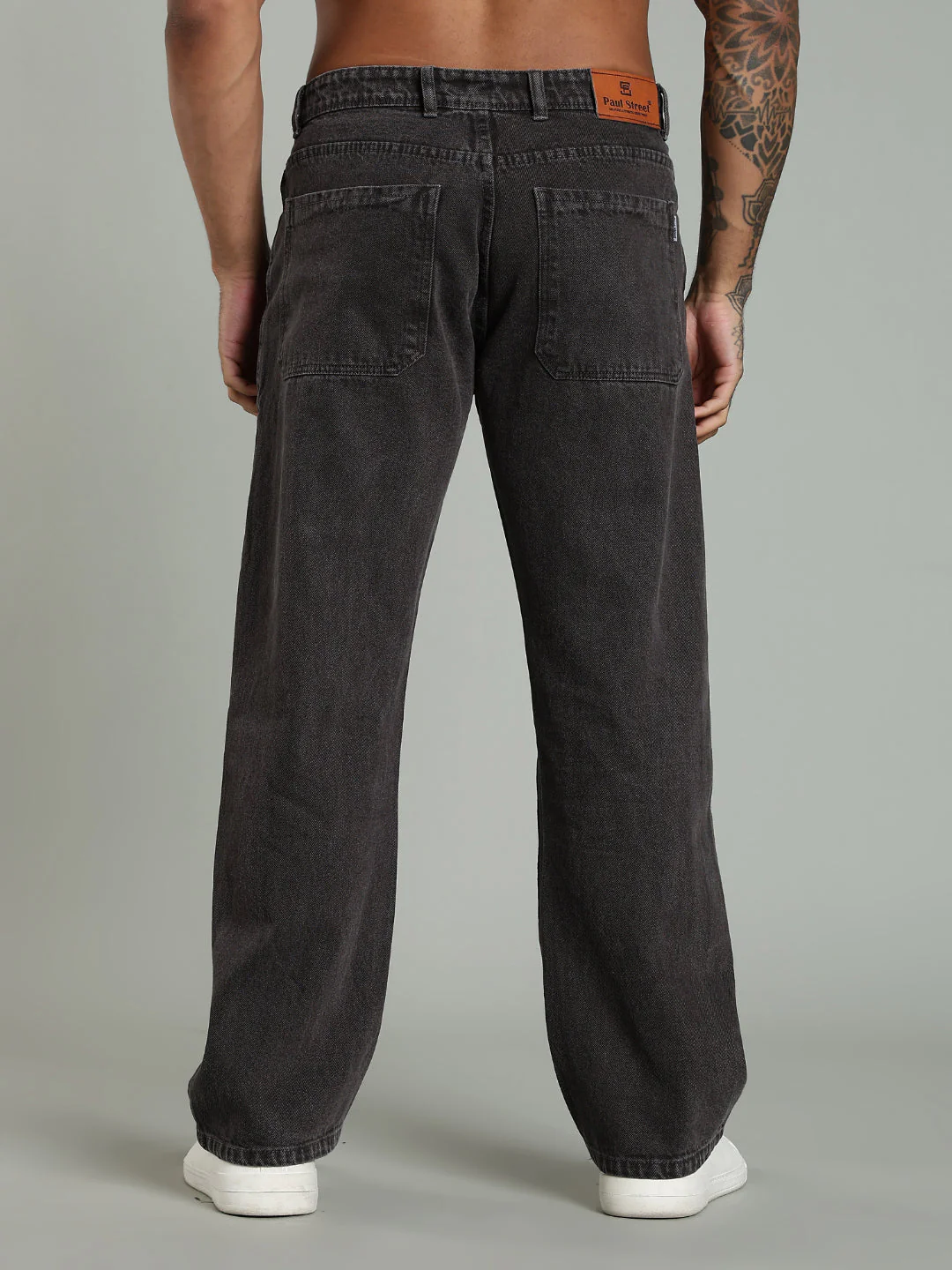Men Forge Brown Relaxed Fit Jeans - Image 3