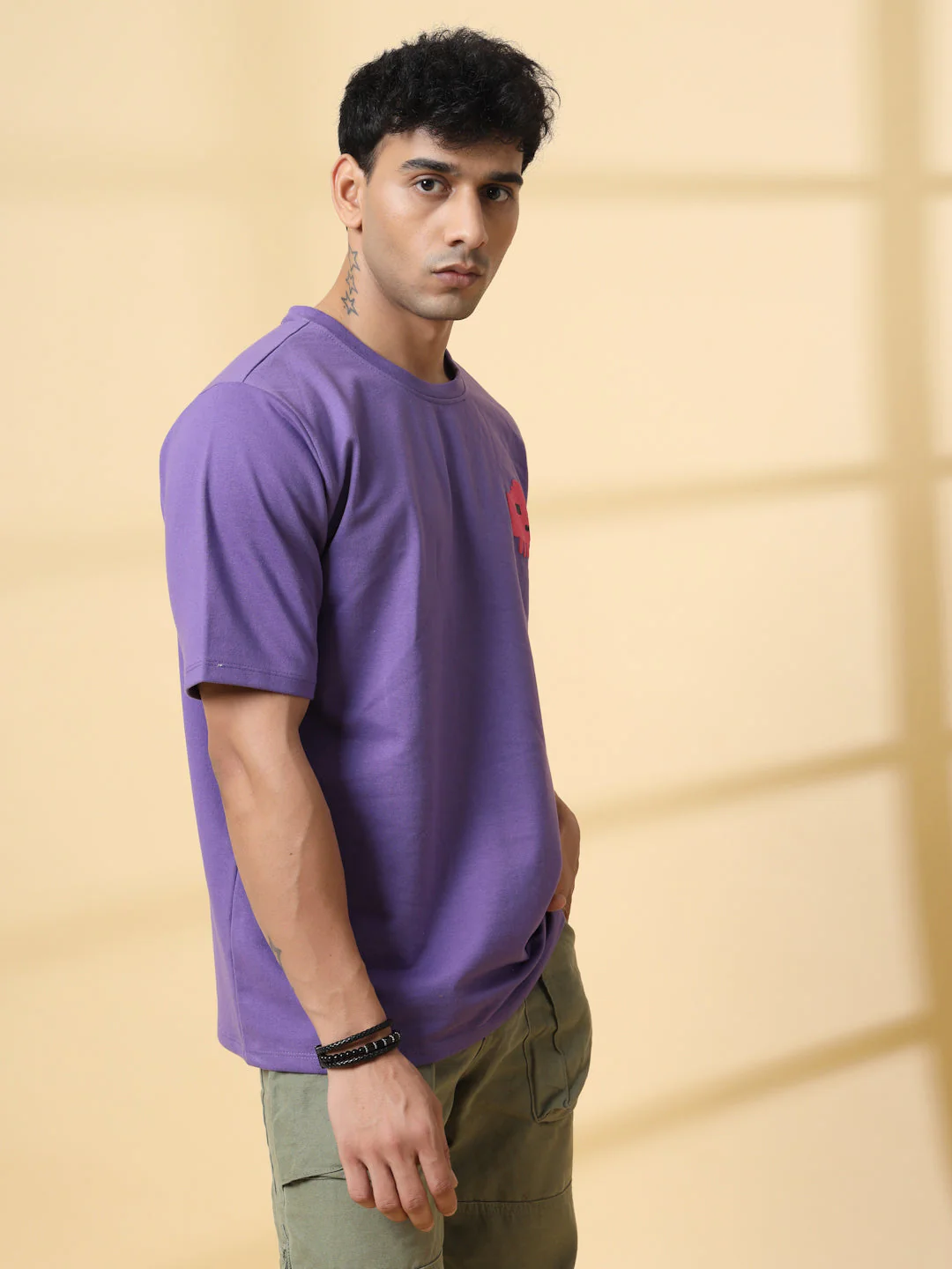 Men Game Over White Oversized Graphic Tshirt - Image 4