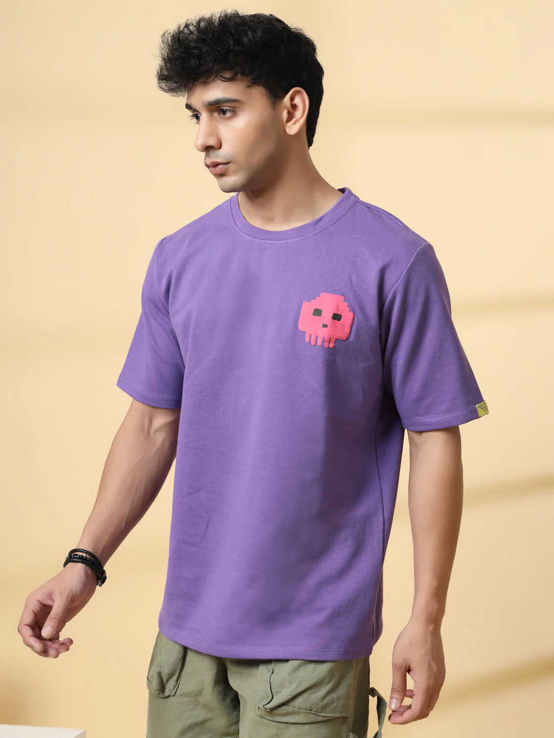 Men Game Over White Oversized Graphic Tshirt - Image 5