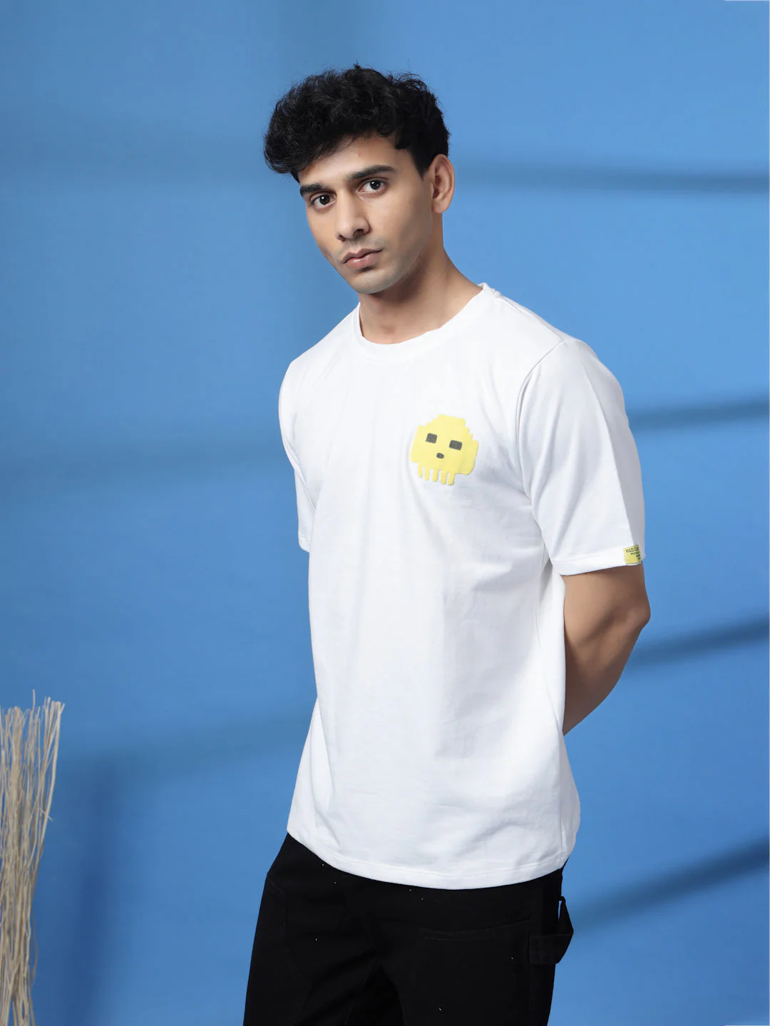 Men Game Over White Oversized Graphic Tshirt - Image 4
