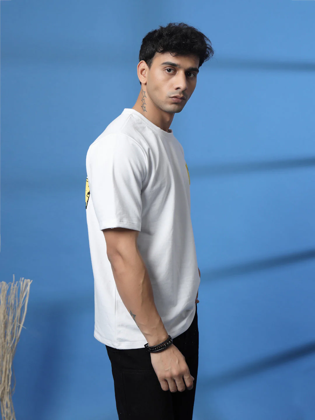 Men Game Over White Oversized Graphic Tshirt - Image 5