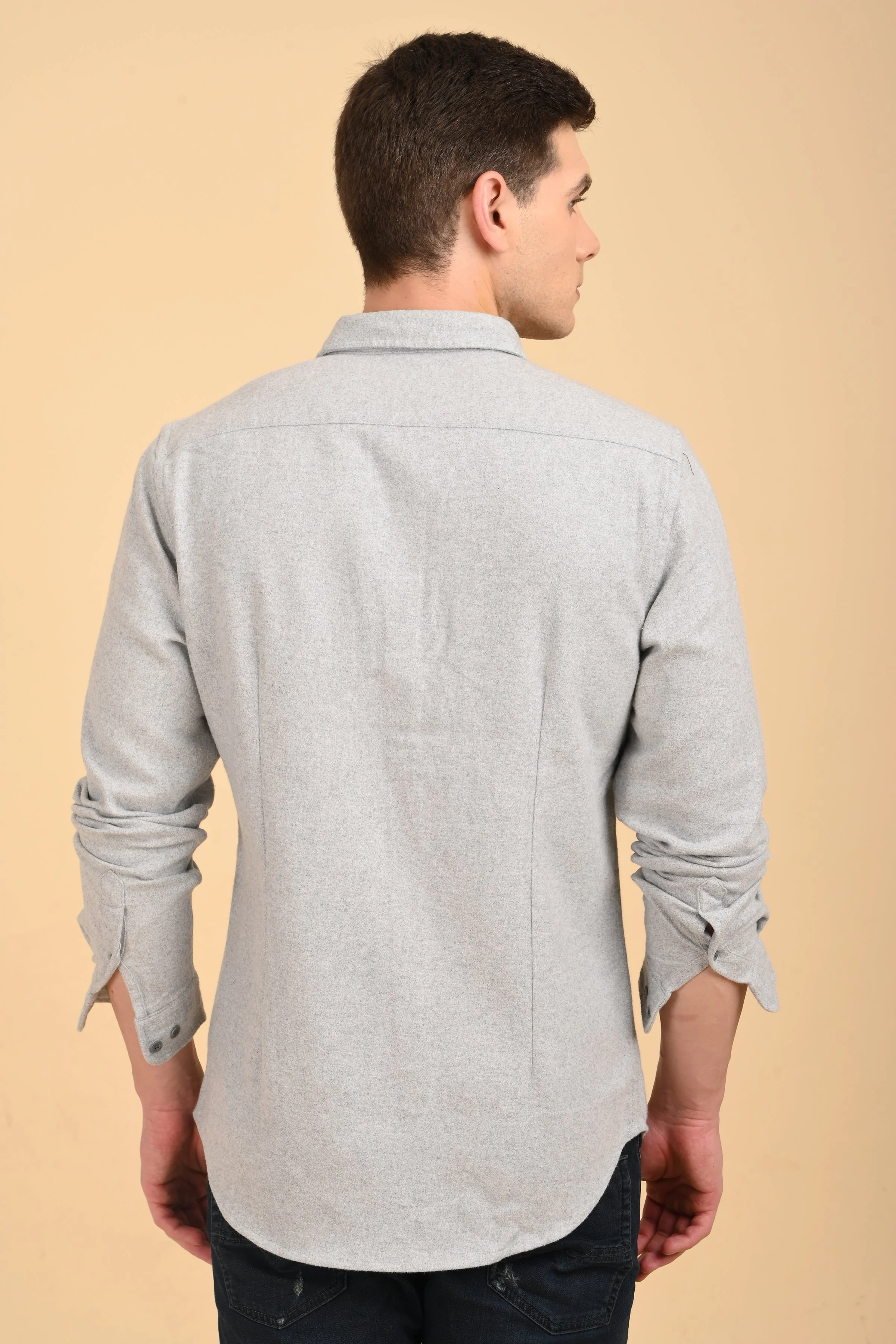 Men Georgia Melange Shirt Melange Style - Image 7