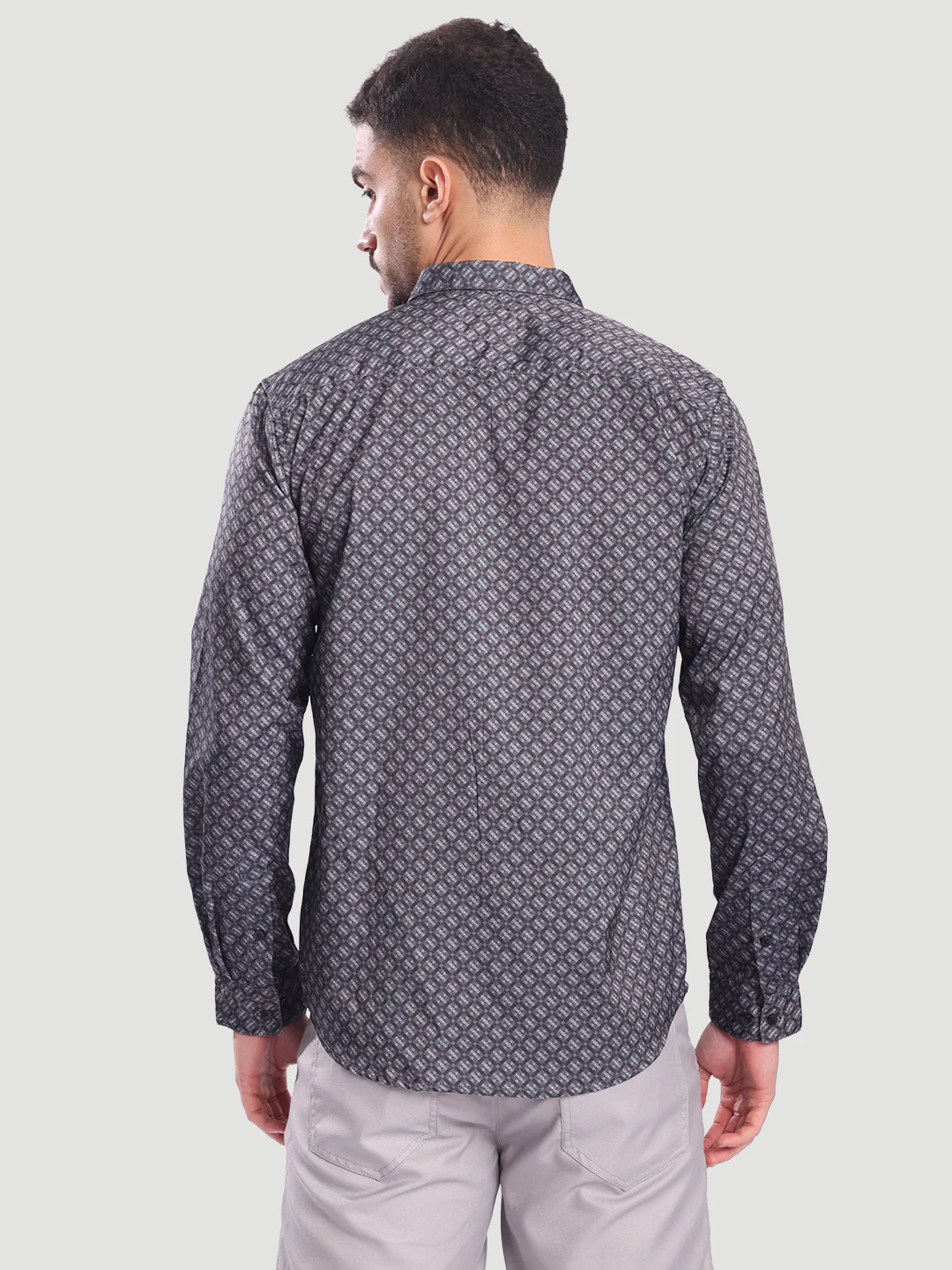 Men Green Abrstact Print Casual Shirt - Image 5