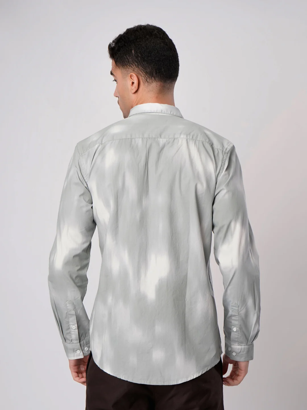Men Green Abstract Printed Shirt - Image 5