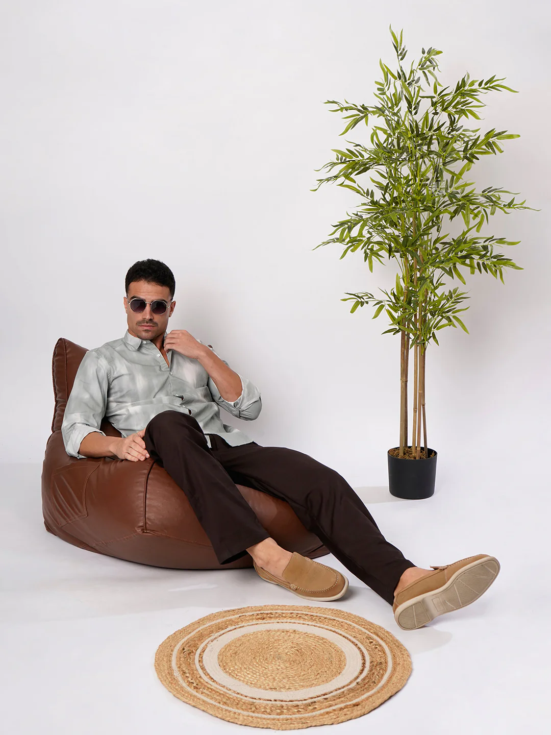 Men Green Abstract Printed Shirt - Image 7