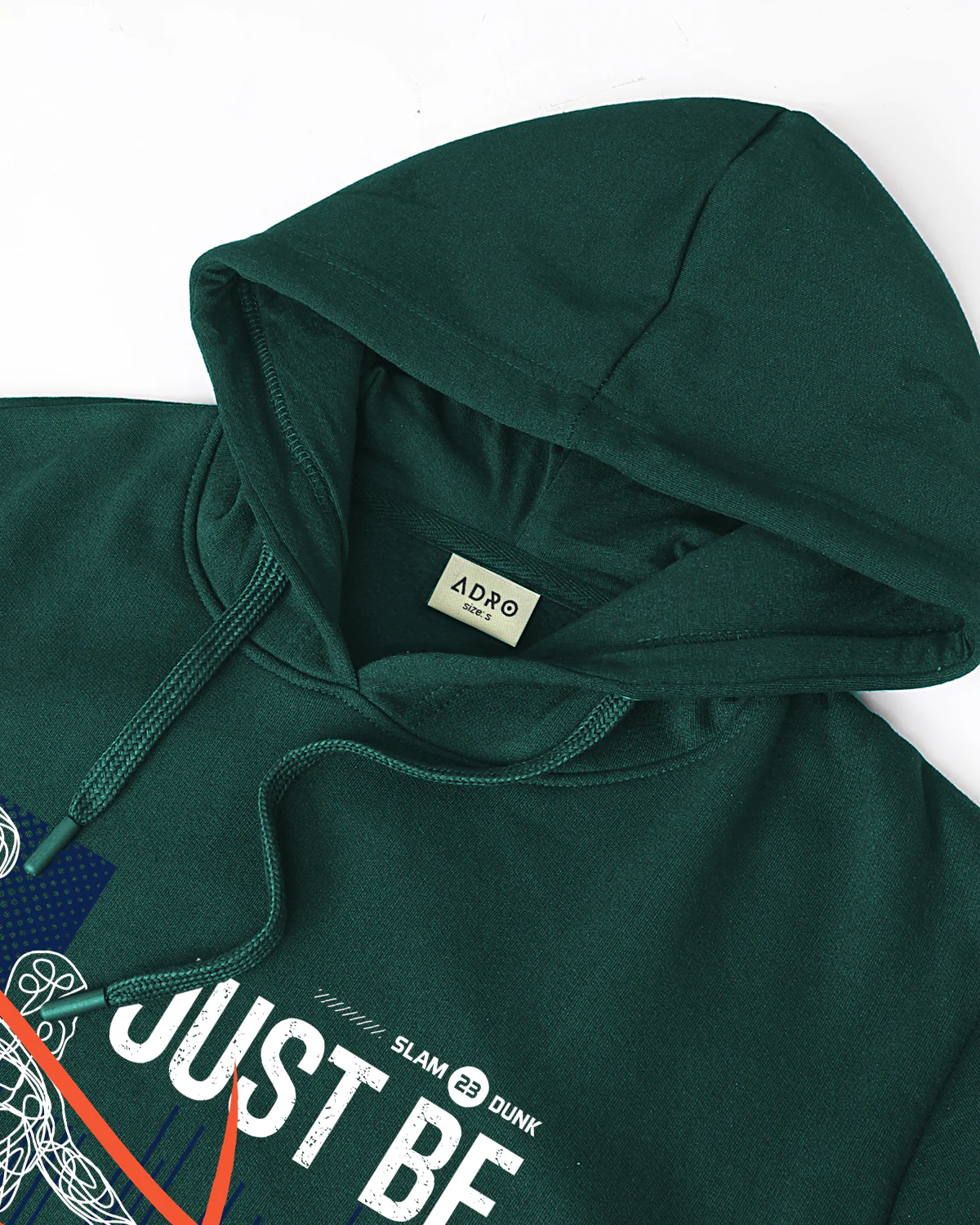 Men Green Basketball Design Hoodie - Image 5