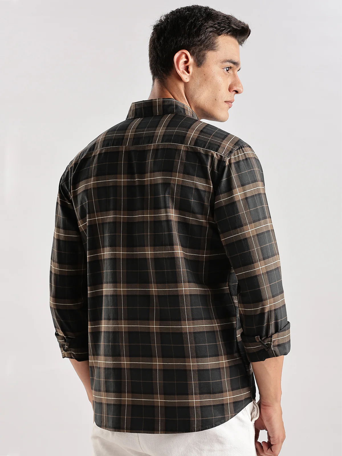 Men Green Casual Shirt - Image 3