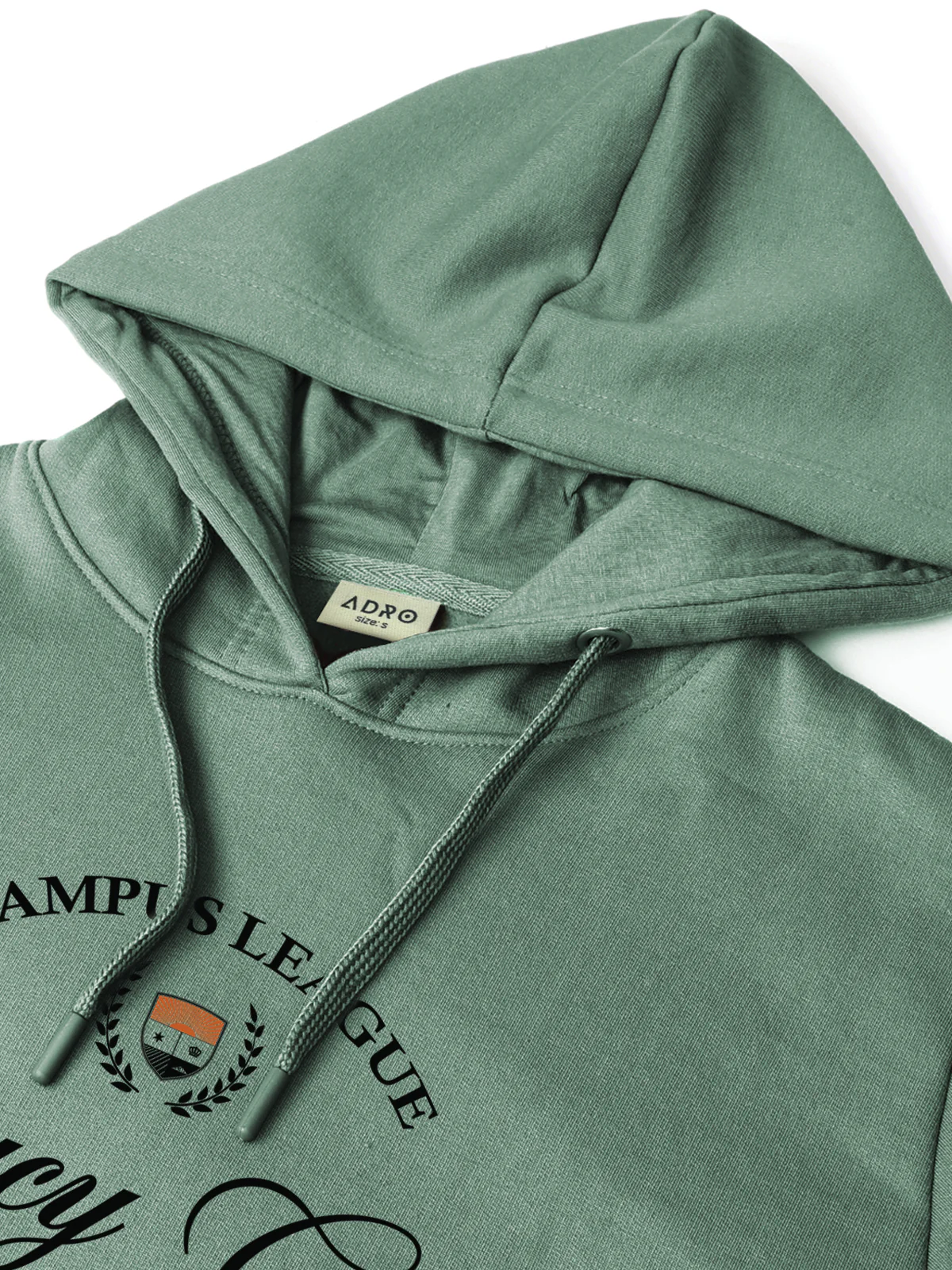Men Green Printed Hoodie - Image 4